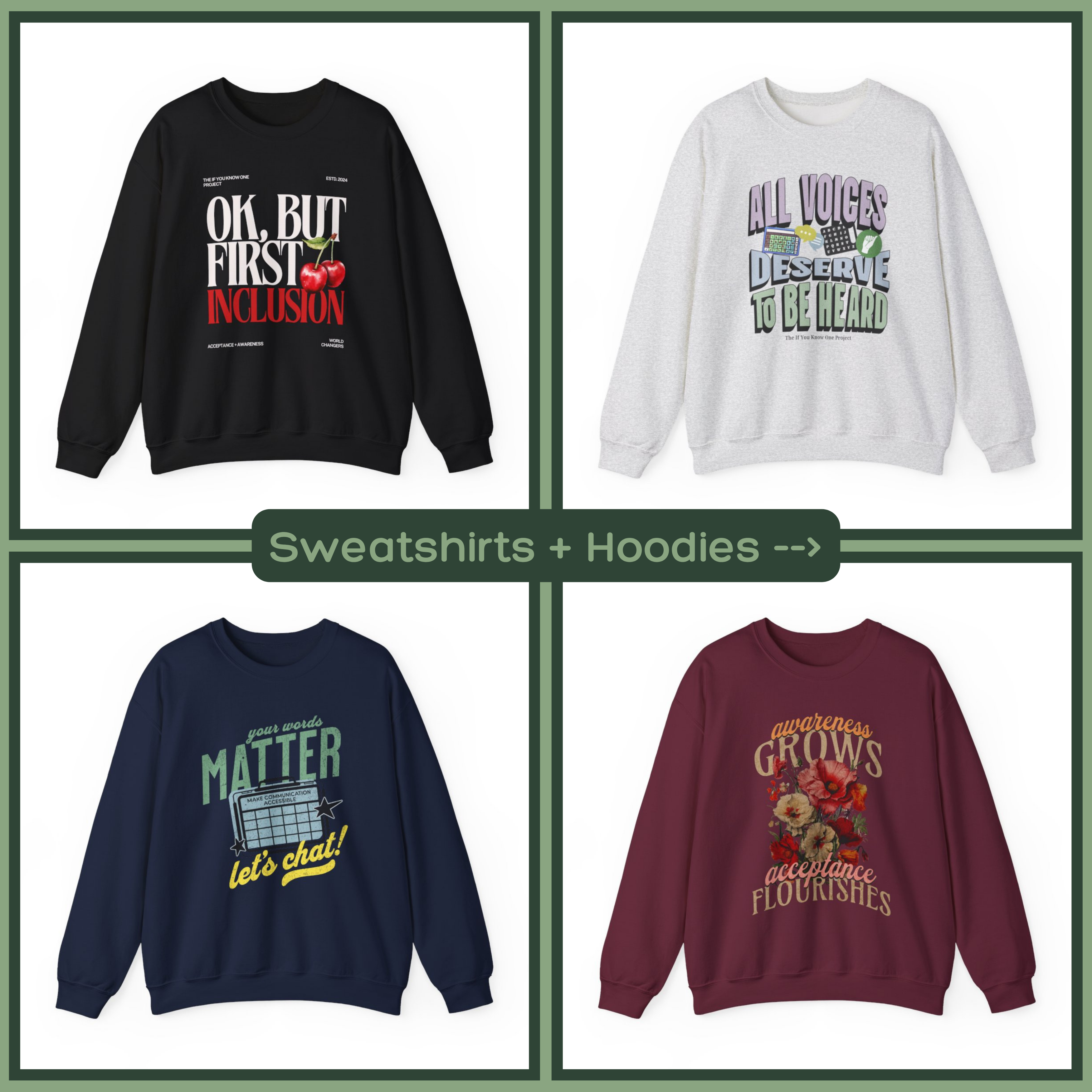 Sweatshirts + Hoodies