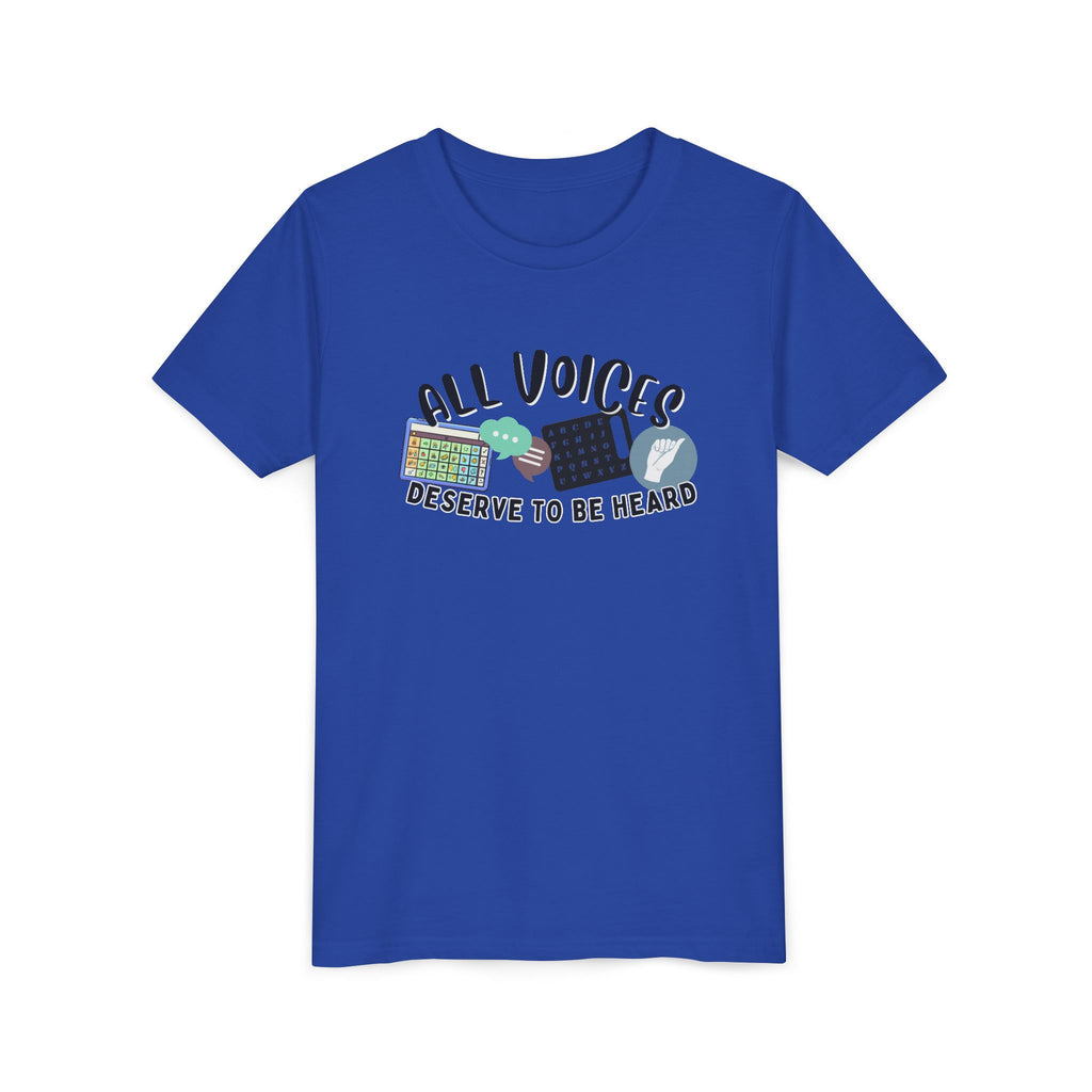 All Voices Deserve To Be Heard Youth Short Sleeve Tee