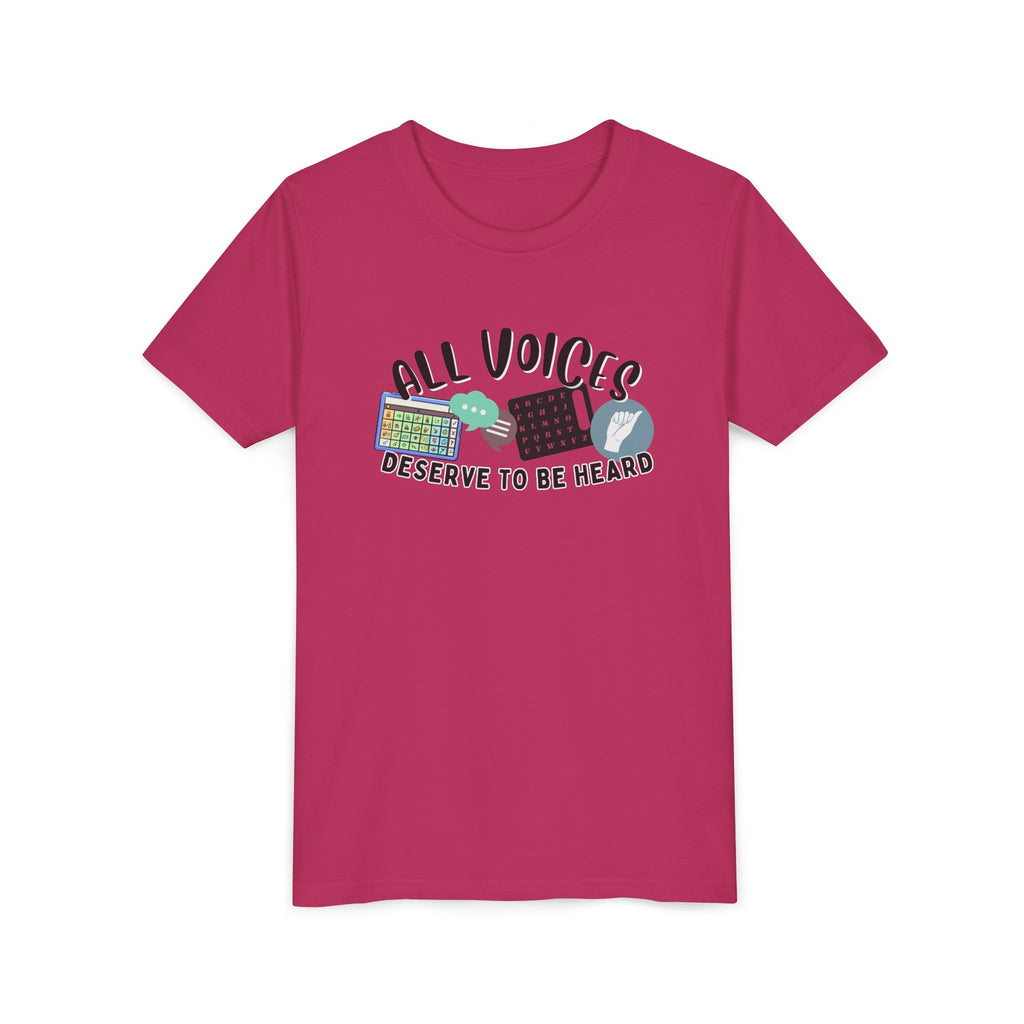 All Voices Deserve To Be Heard Youth Short Sleeve Tee