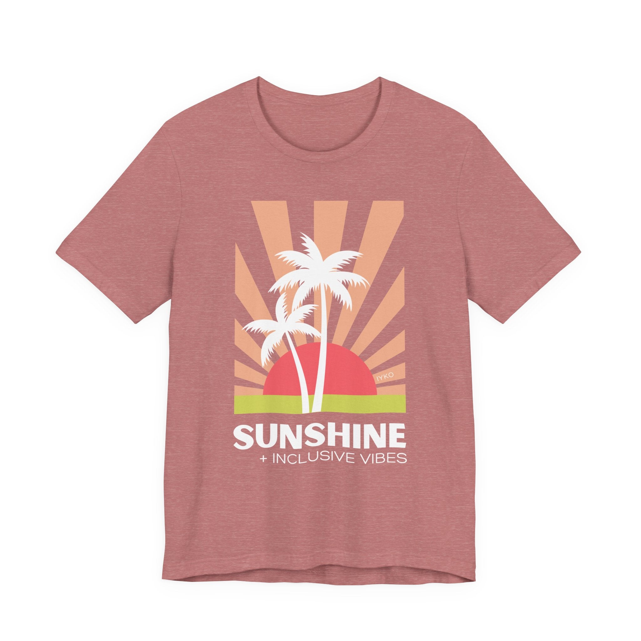 Sunshine and Inclusive Vibes Unisex Jersey Short Sleeve Tee