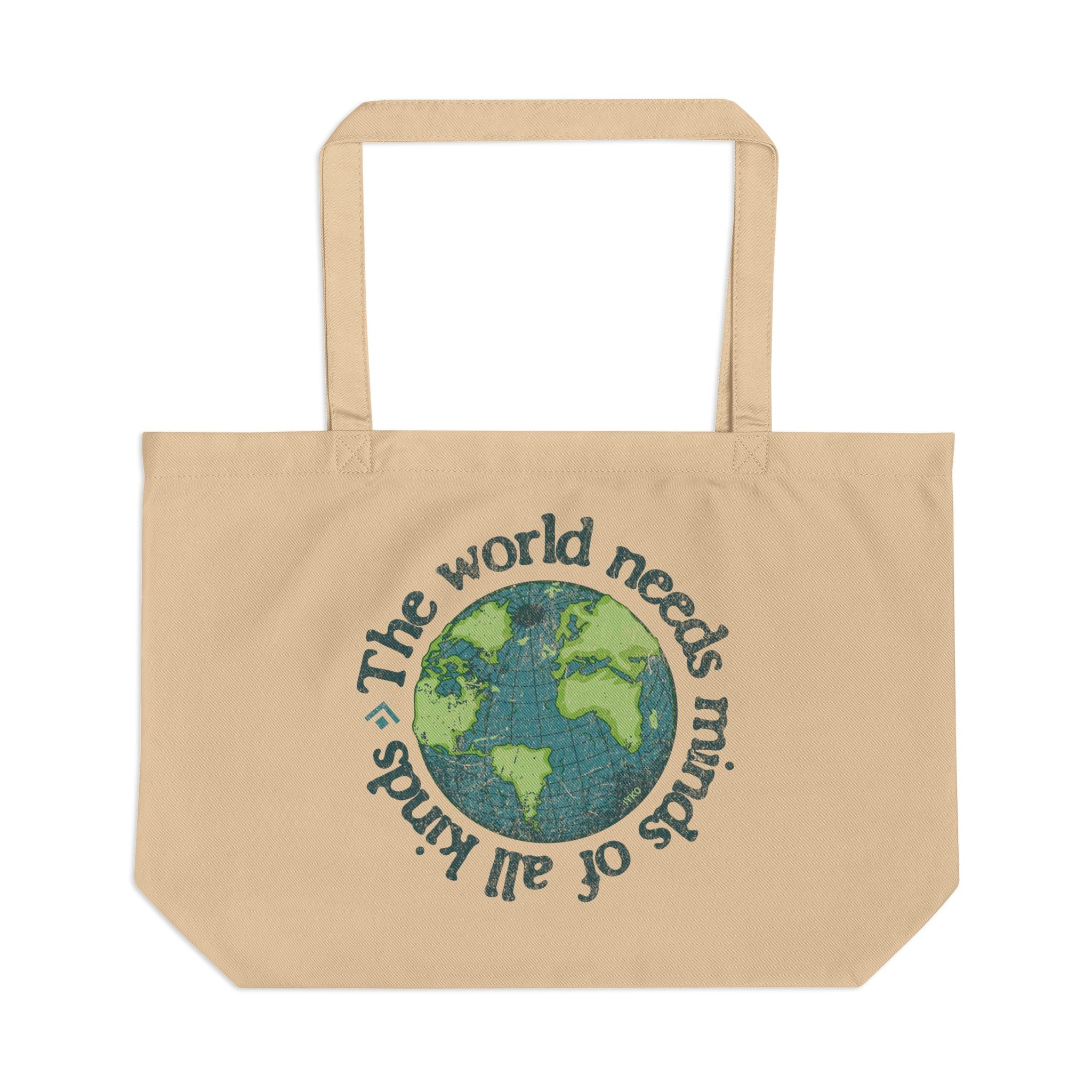 Minds of All Kinds Earth Large Eco Tote