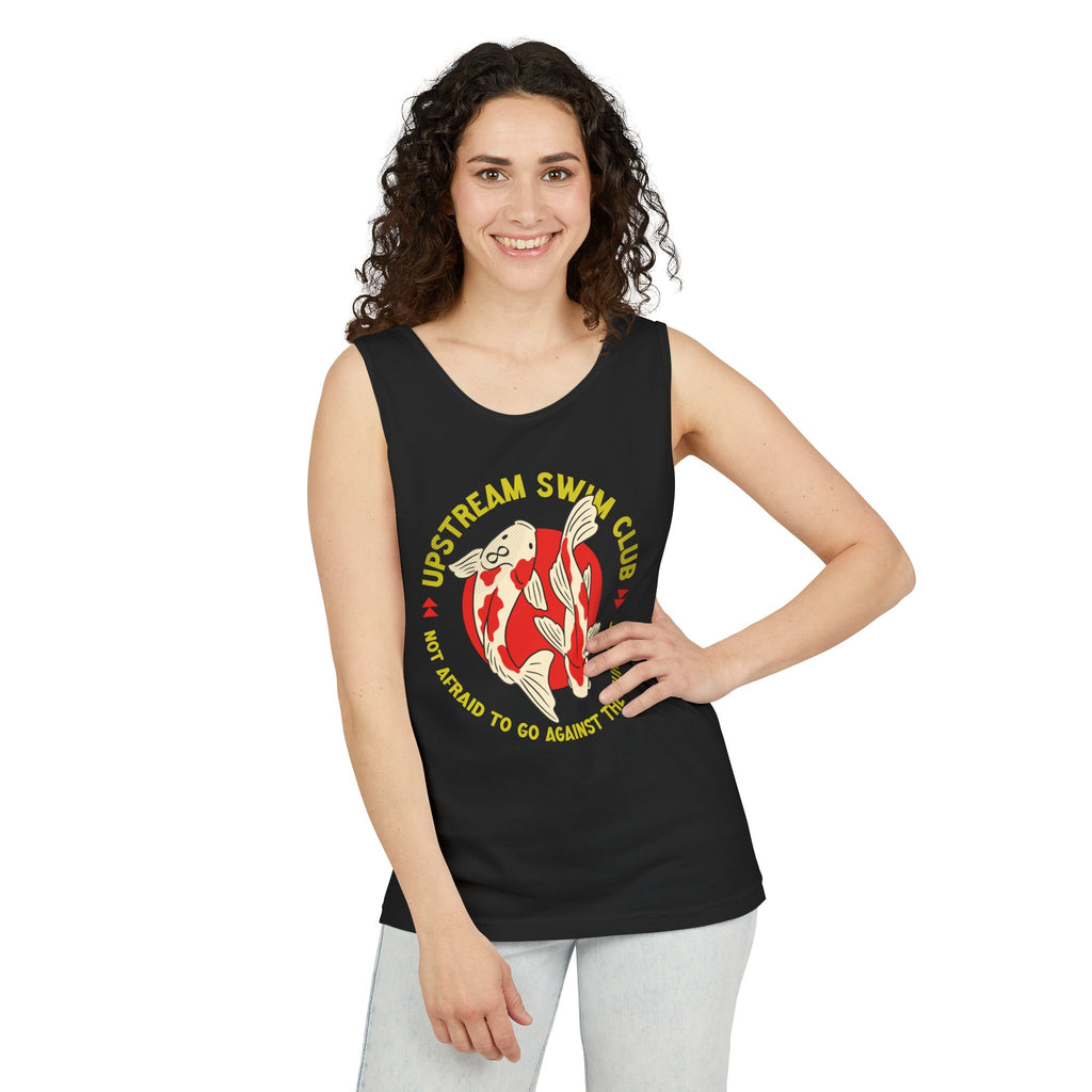 Upstream Swim Club Unisex Garment-Dyed Tank Top