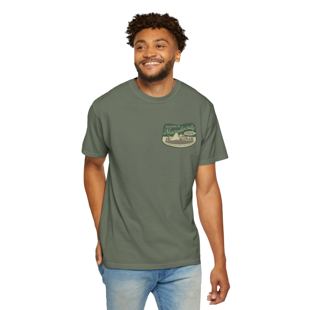Neurodiversity National Park Unisex Garment-Dyed T-shirt