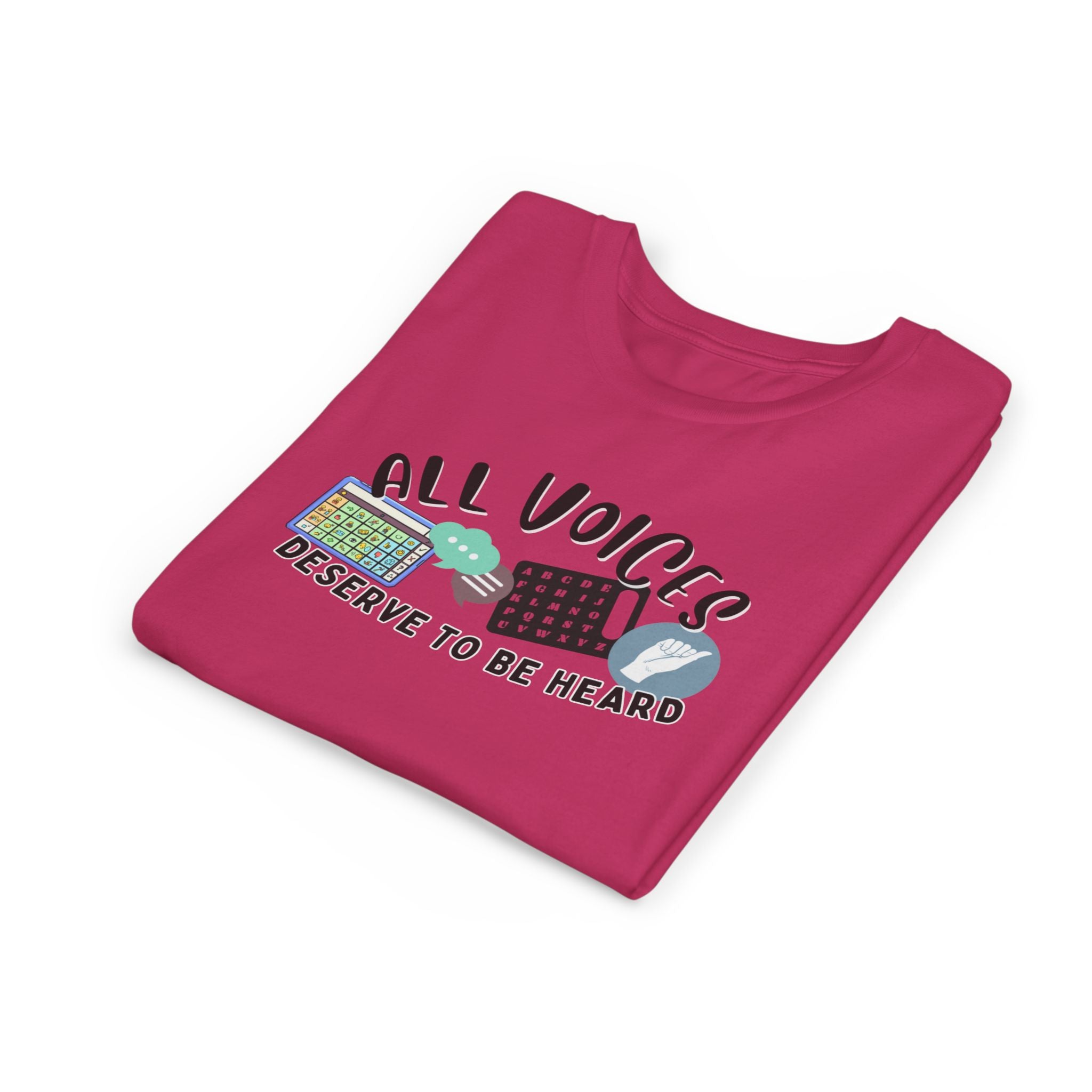 All Voices Deserve To Be Heard Youth Short Sleeve Tee