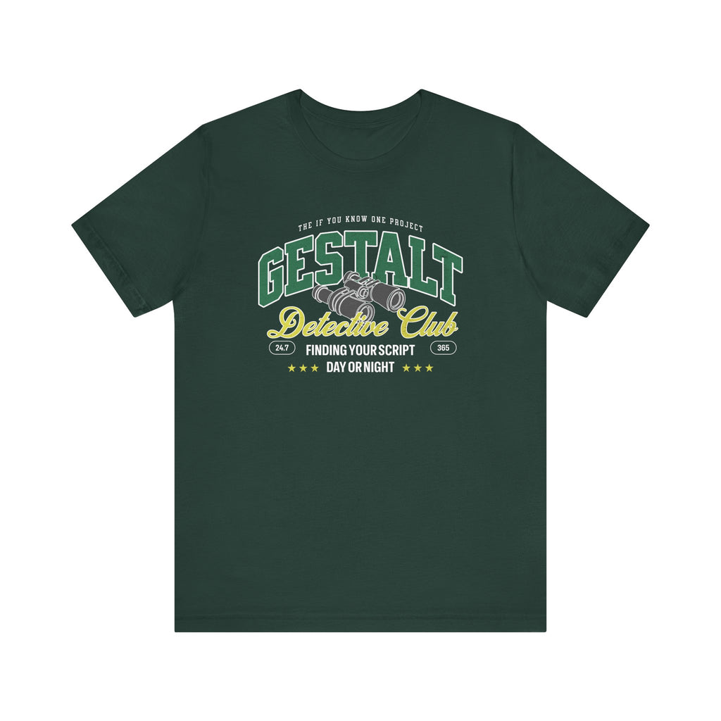Gestalt Detective Club Unisex Jersey Short Sleeve Tee
