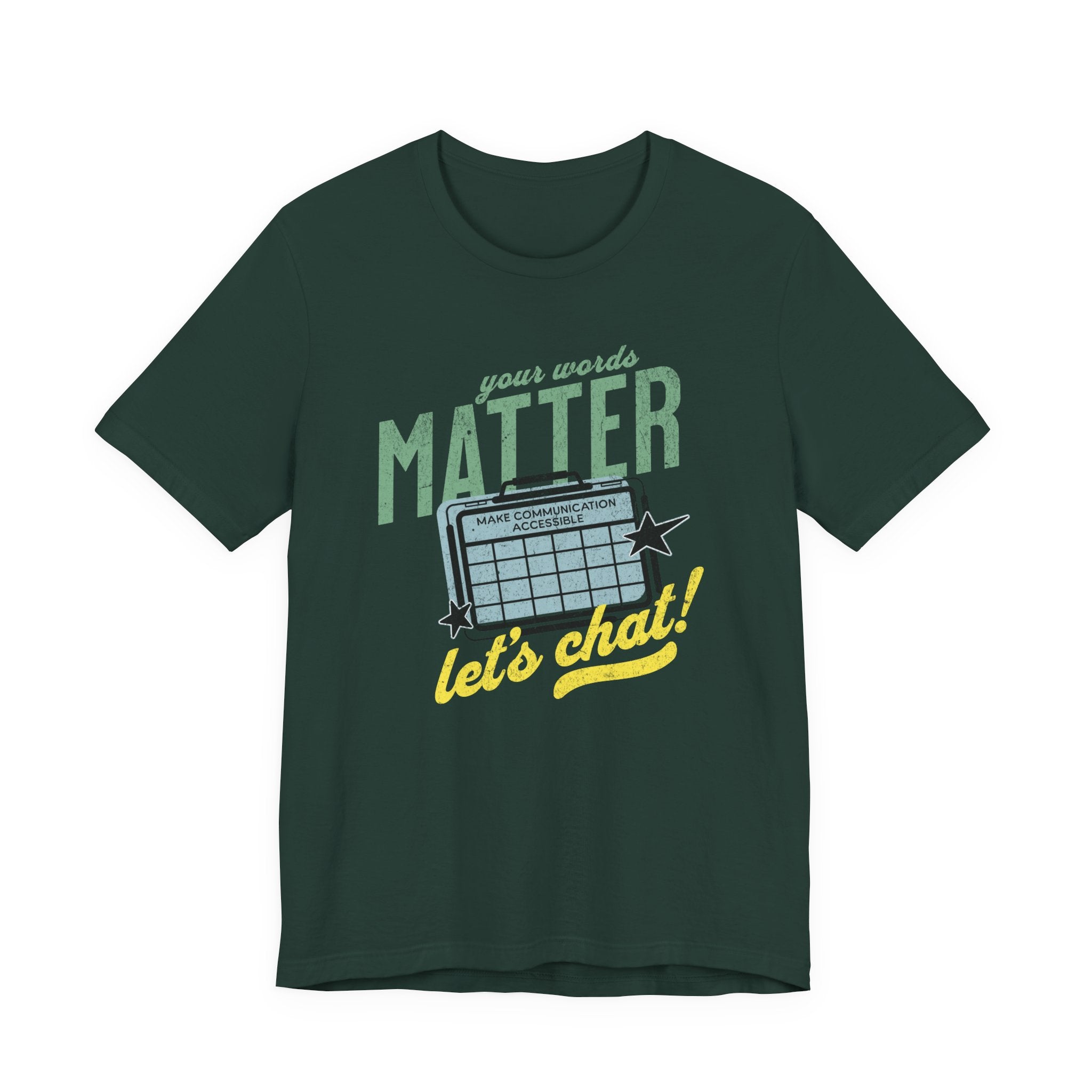 AAC Your Words Matter Unisex Jersey Short Sleeve Tee