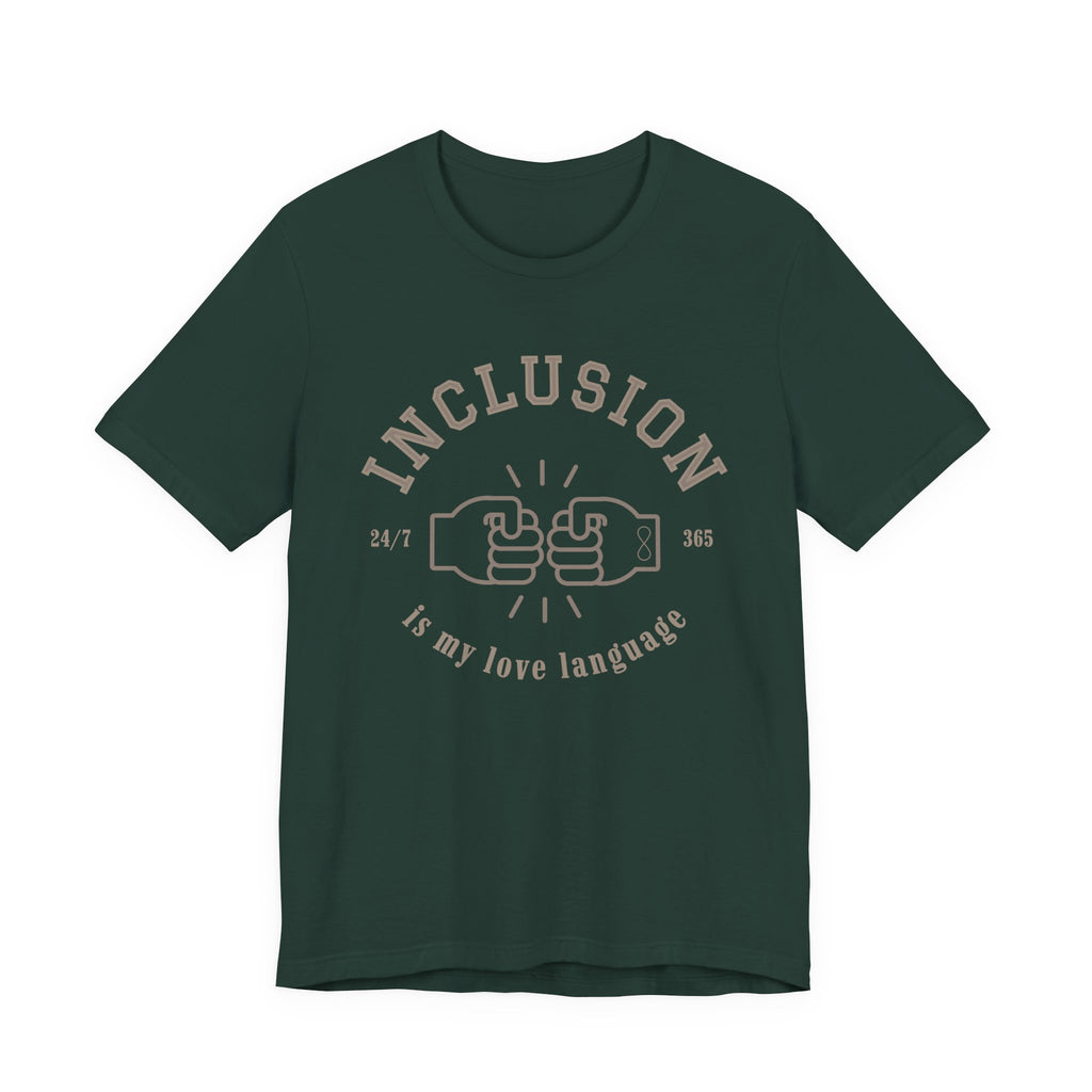 Inclusion Love Language Unisex Jersey Short Sleeve Tee