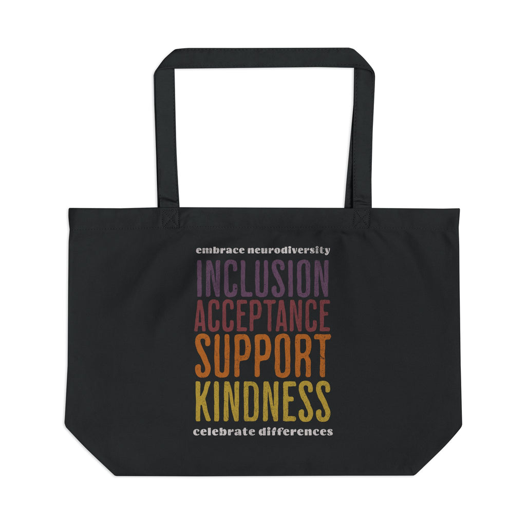 Neurodiversity Affirming Large Eco Tote