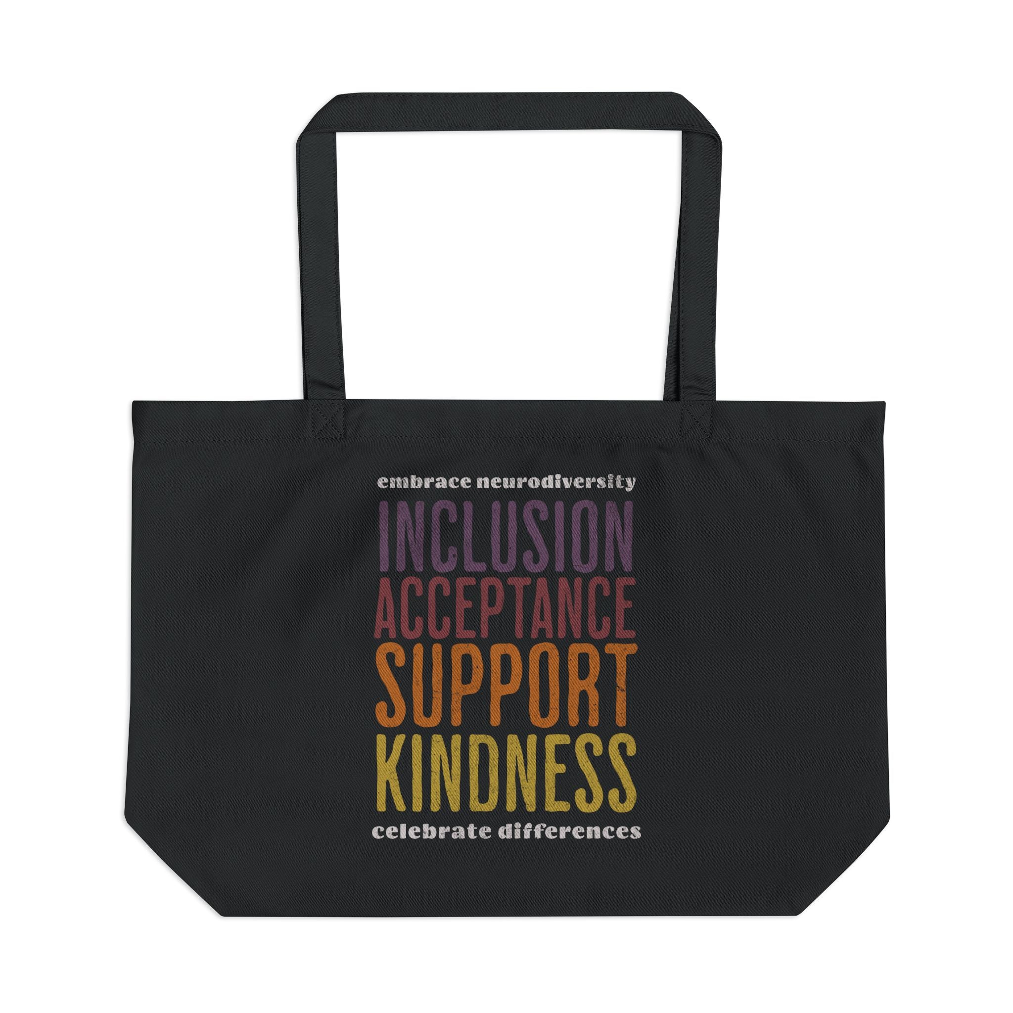 Neurodiversity Affirming Large Eco Tote