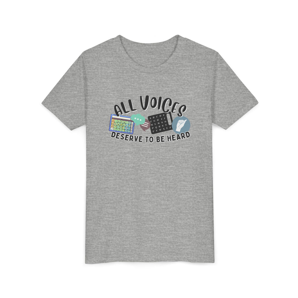All Voices Deserve To Be Heard Youth Short Sleeve Tee
