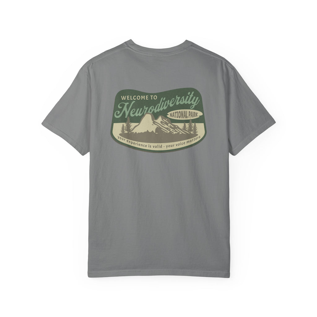 Neurodiversity National Park Unisex Garment-Dyed T-shirt