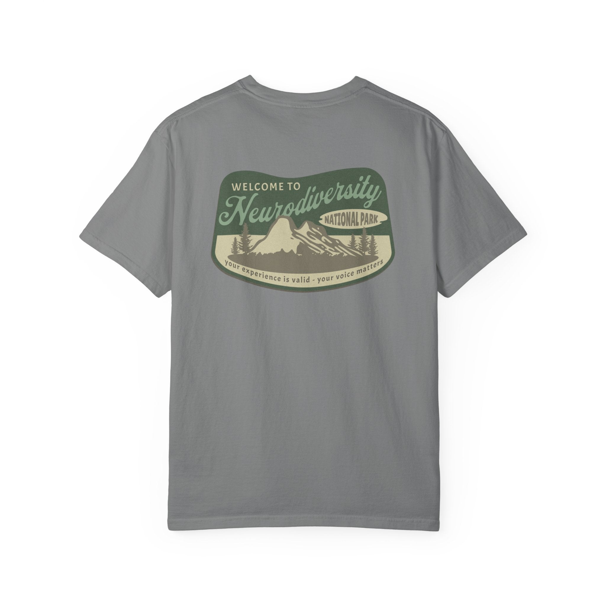Neurodiversity National Park Unisex Garment-Dyed T-shirt