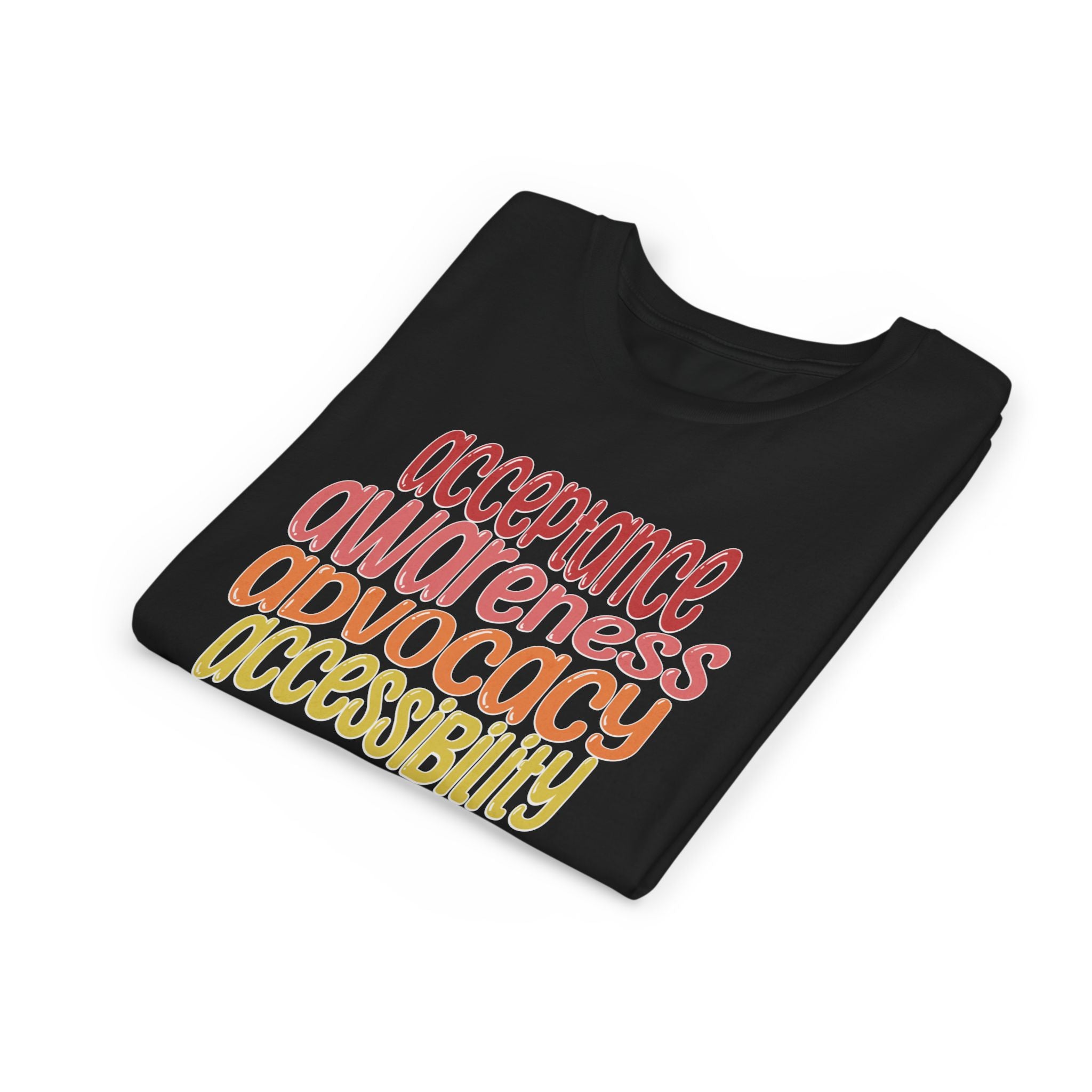 Acceptance, Awareness, Advocacy, Accessibility Youth Short Sleeve Tee