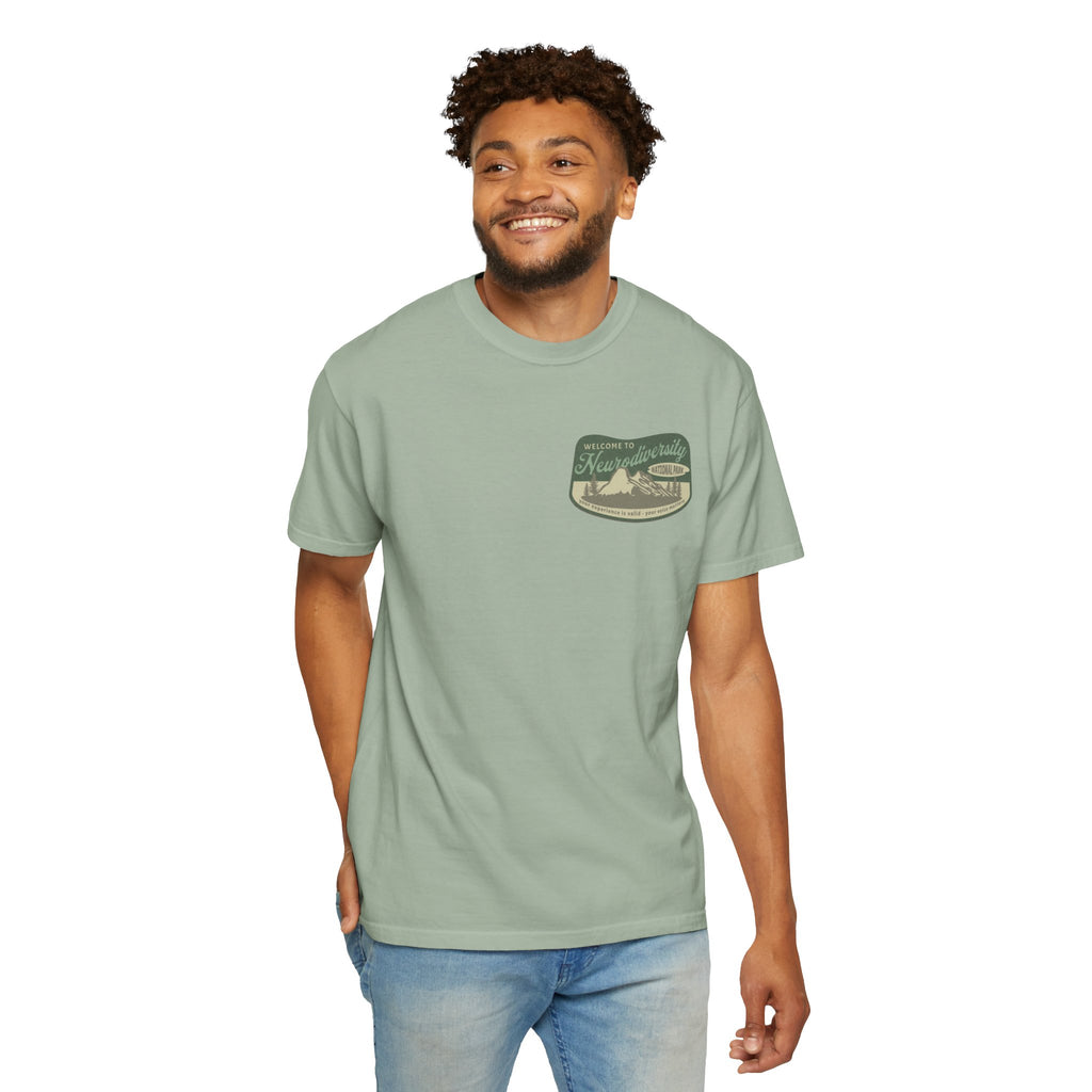 Neurodiversity National Park Unisex Garment-Dyed T-shirt