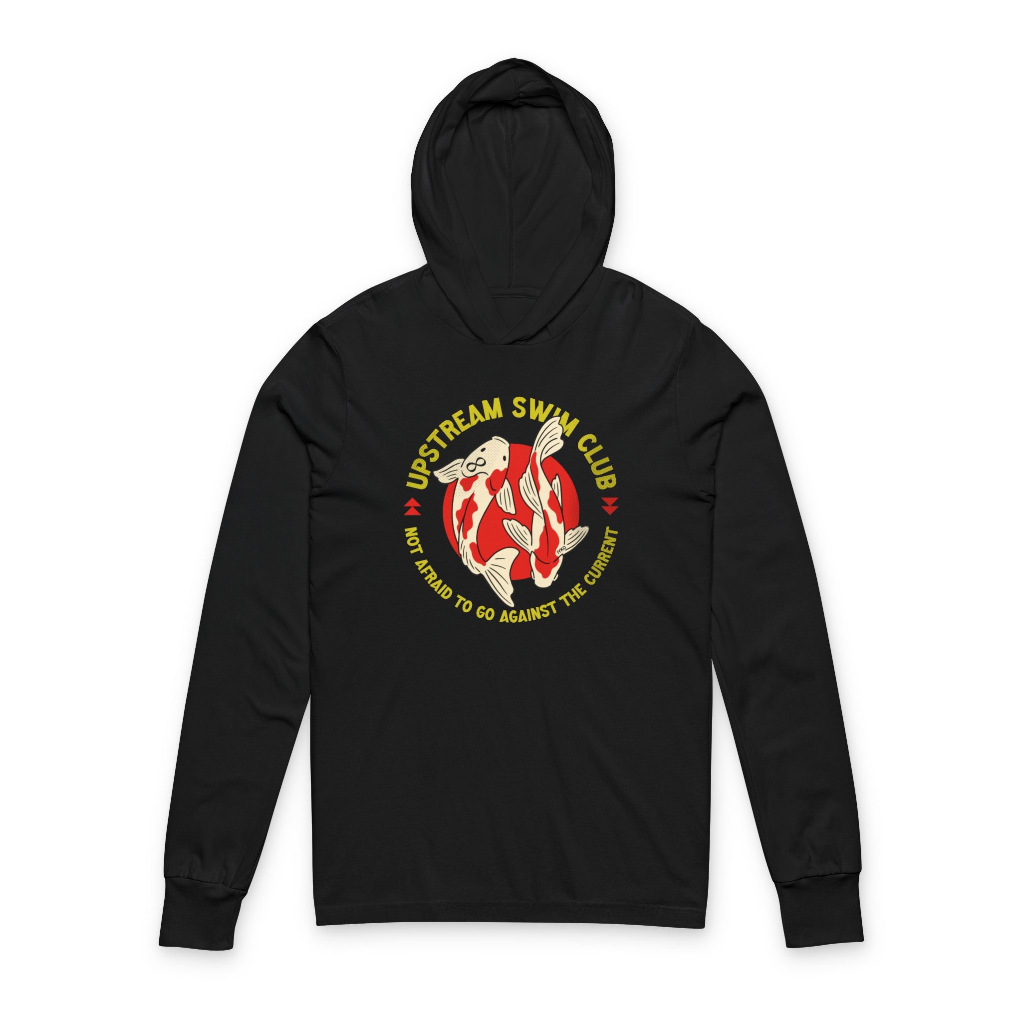 Upstream Swim Club Unisex Hooded Long Sleeve Tee