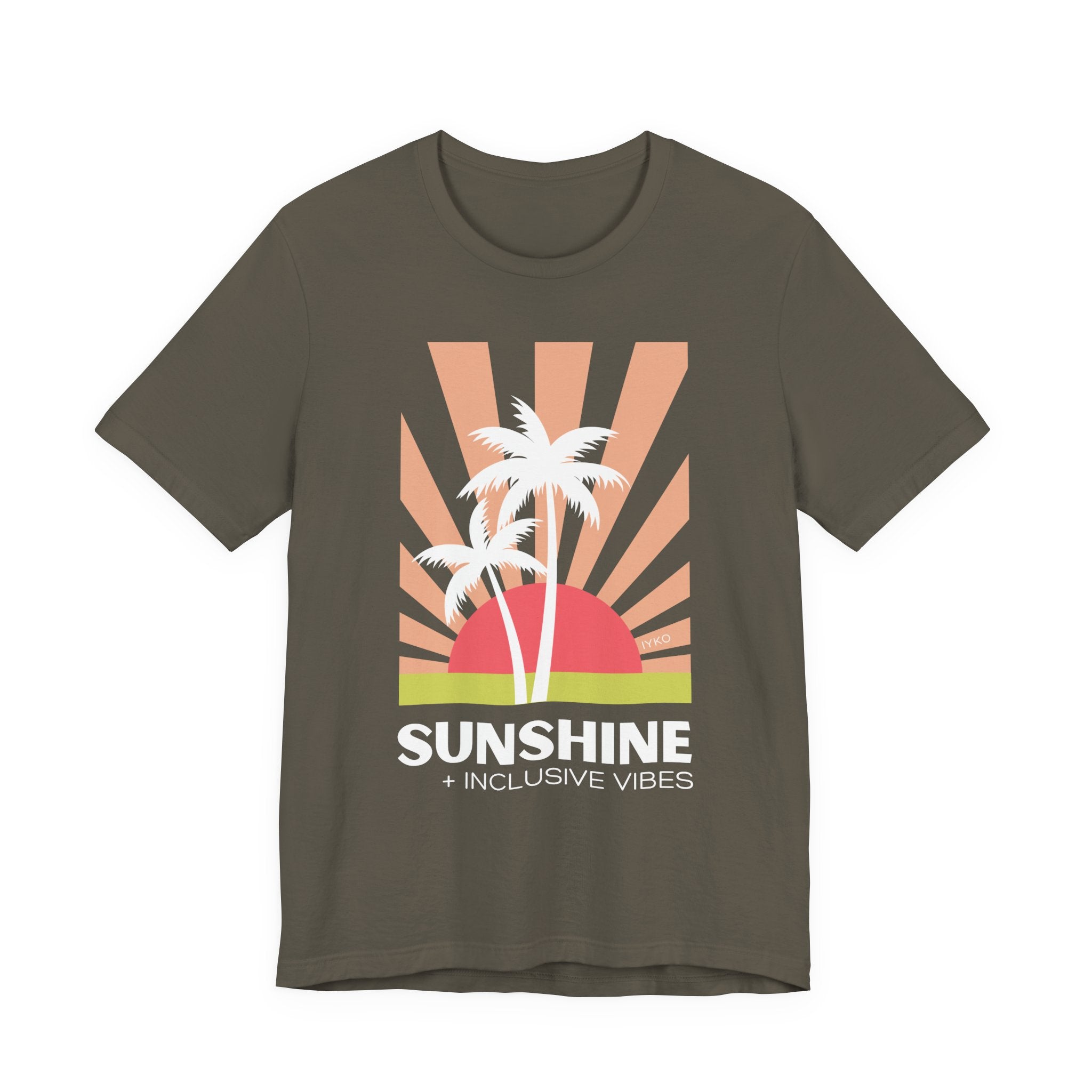 Sunshine and Inclusive Vibes Unisex Jersey Short Sleeve Tee