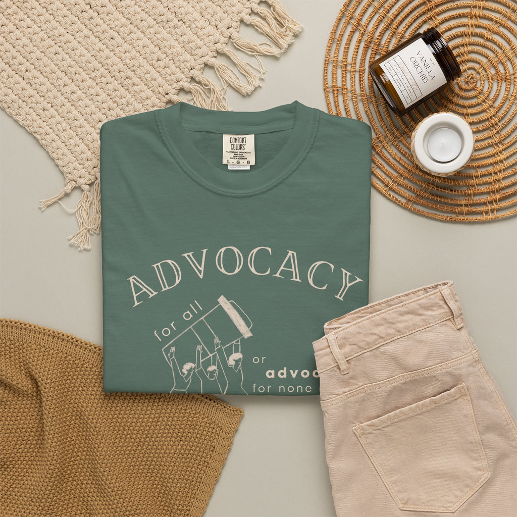 Advocacy For All Unisex Garment-Dyed T-shirt