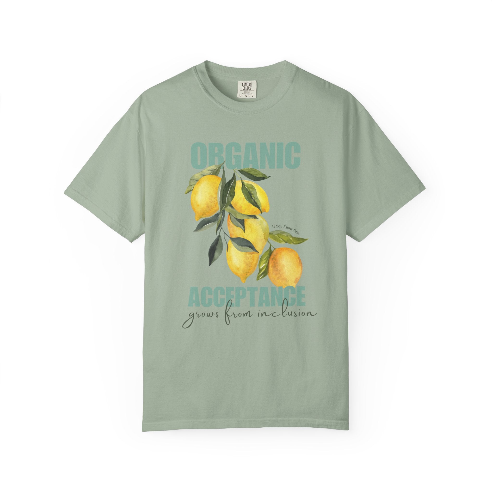 Organic Acceptance Lemon Unisex Garment-Dyed T-shirt