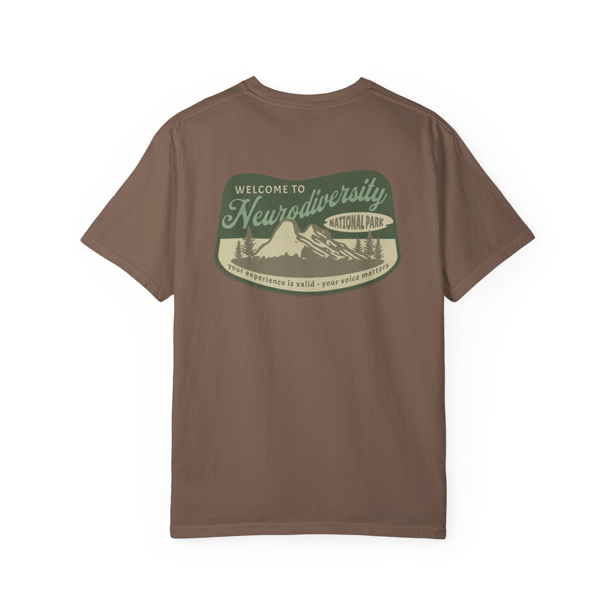 Neurodiversity National Park Unisex Garment-Dyed T-shirt