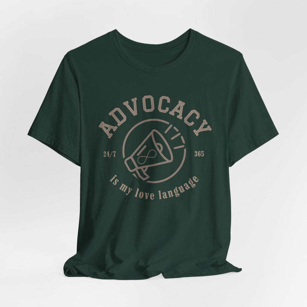 Advocacy Love Language Unisex Jersey Short Sleeve Tee
