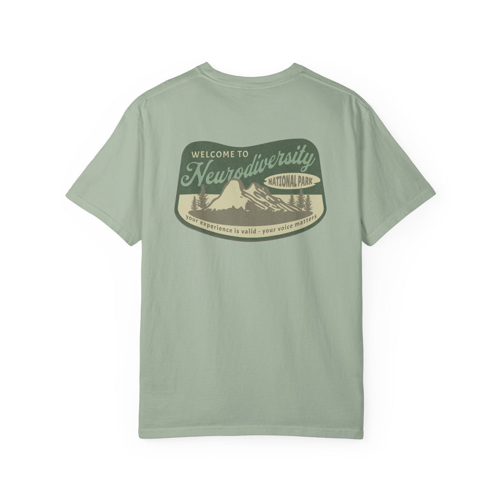 Neurodiversity National Park Unisex Garment-Dyed T-shirt