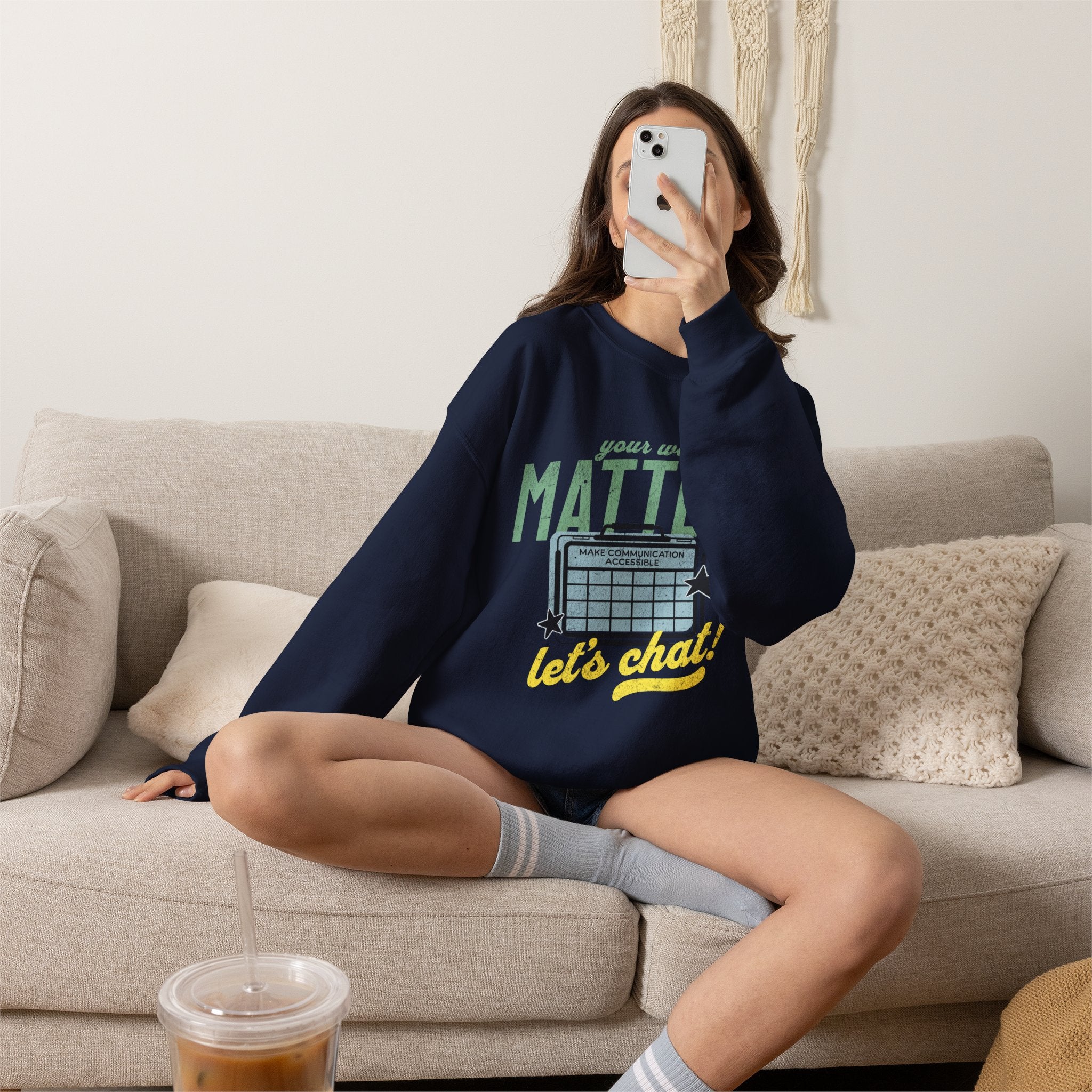 AAC Your Words Matters Unisex Crewneck Sweatshirt