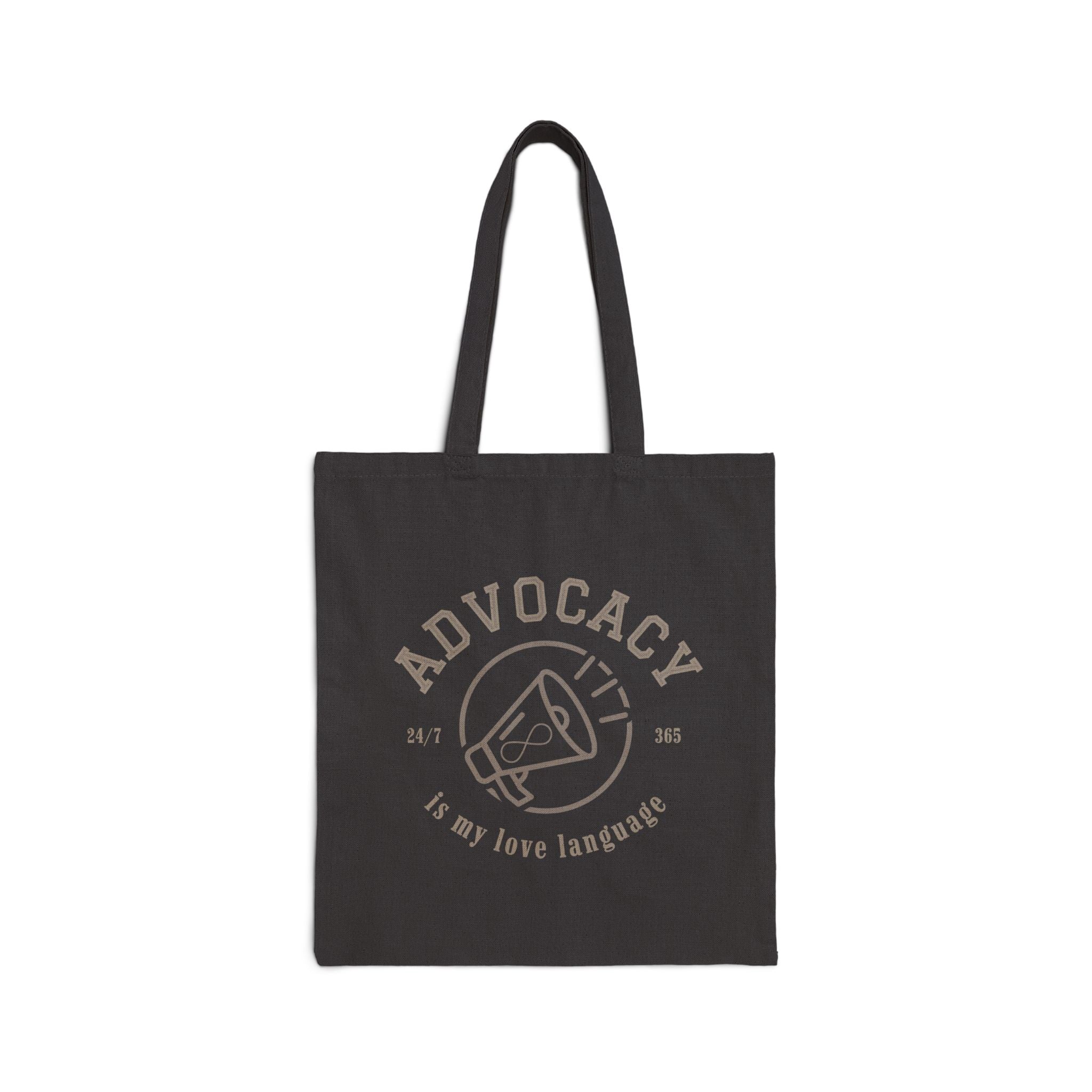 Advocacy Love Language Cotton Canvas Tote Bag