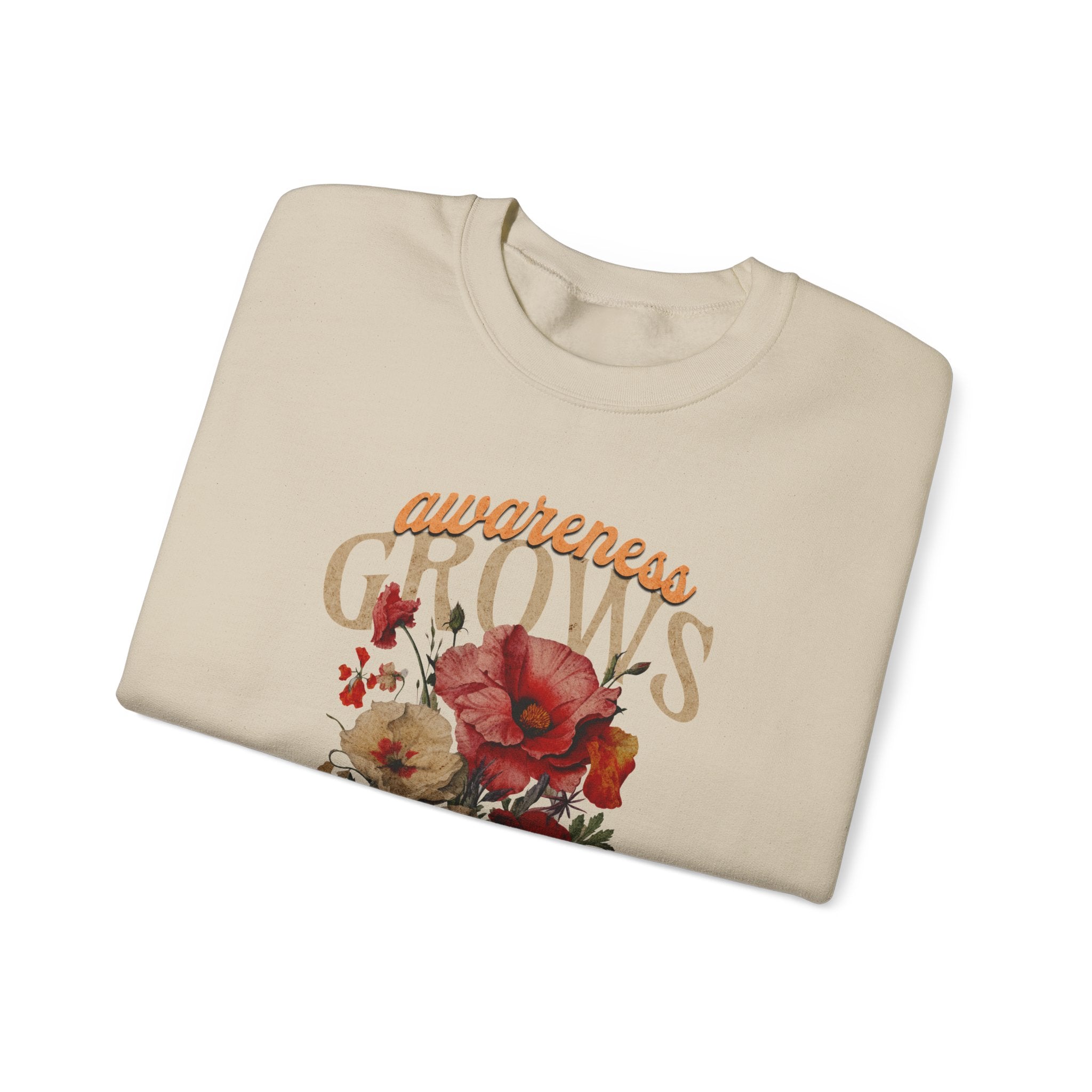 Awareness Grows Acceptance Flourishes Unisex Crewneck Sweatshirt