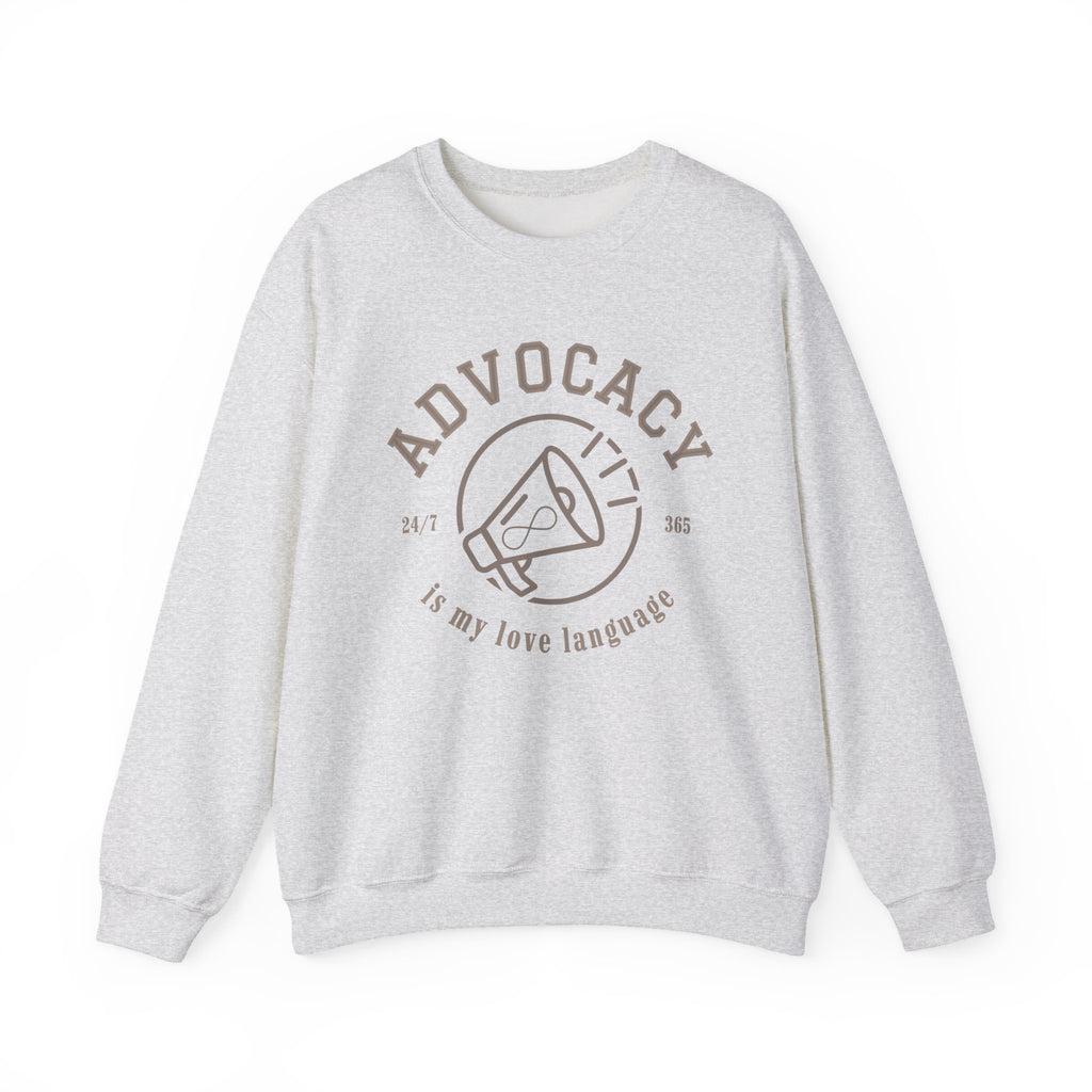 Advocacy Love Language Unisex Crewneck Sweatshirt