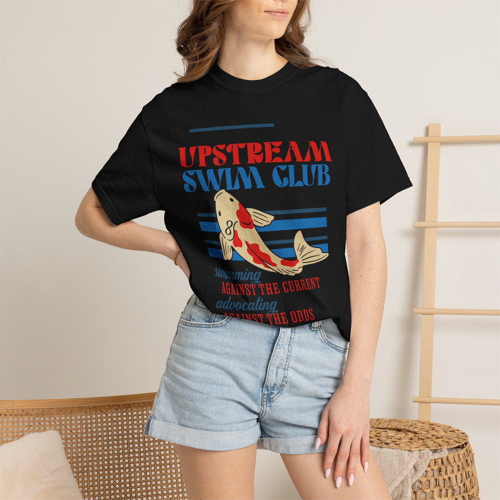 Upstream Swim Club Unisex Garment-Dyed T-shirt
