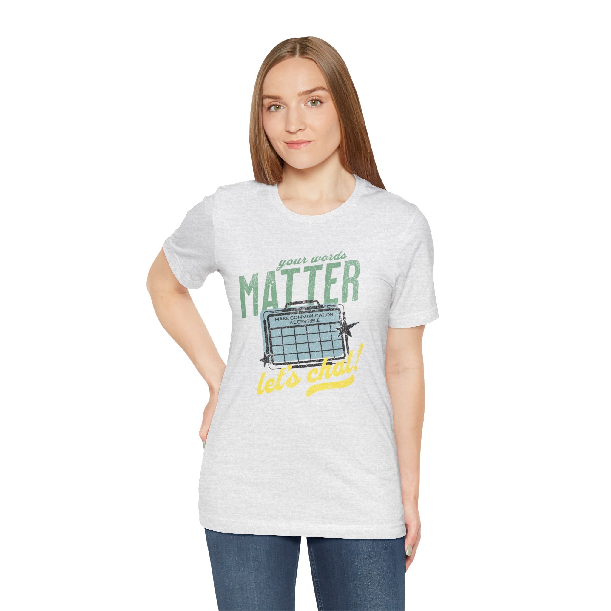 AAC Your Words Matter Unisex Jersey Short Sleeve Tee