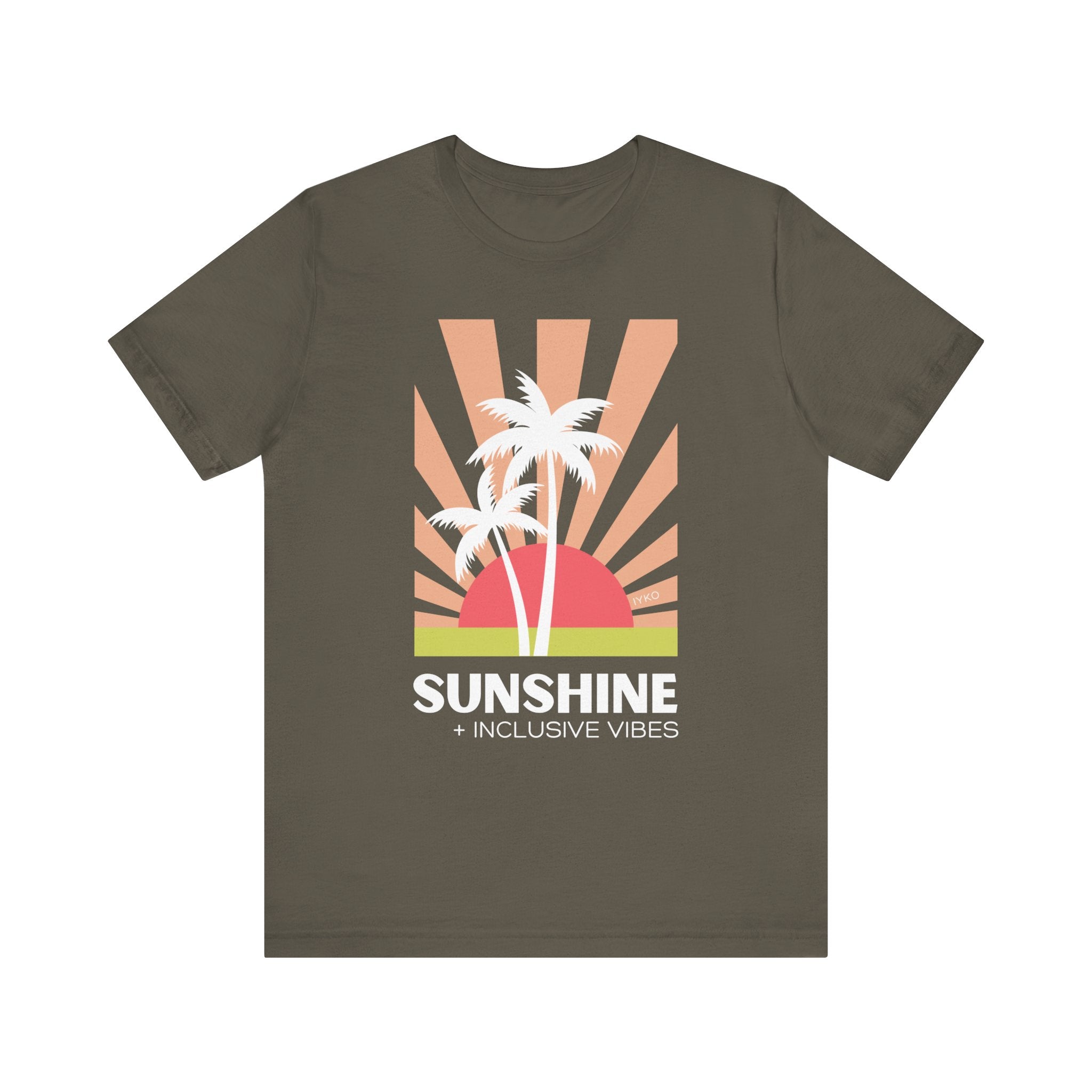 Sunshine and Inclusive Vibes Unisex Jersey Short Sleeve Tee