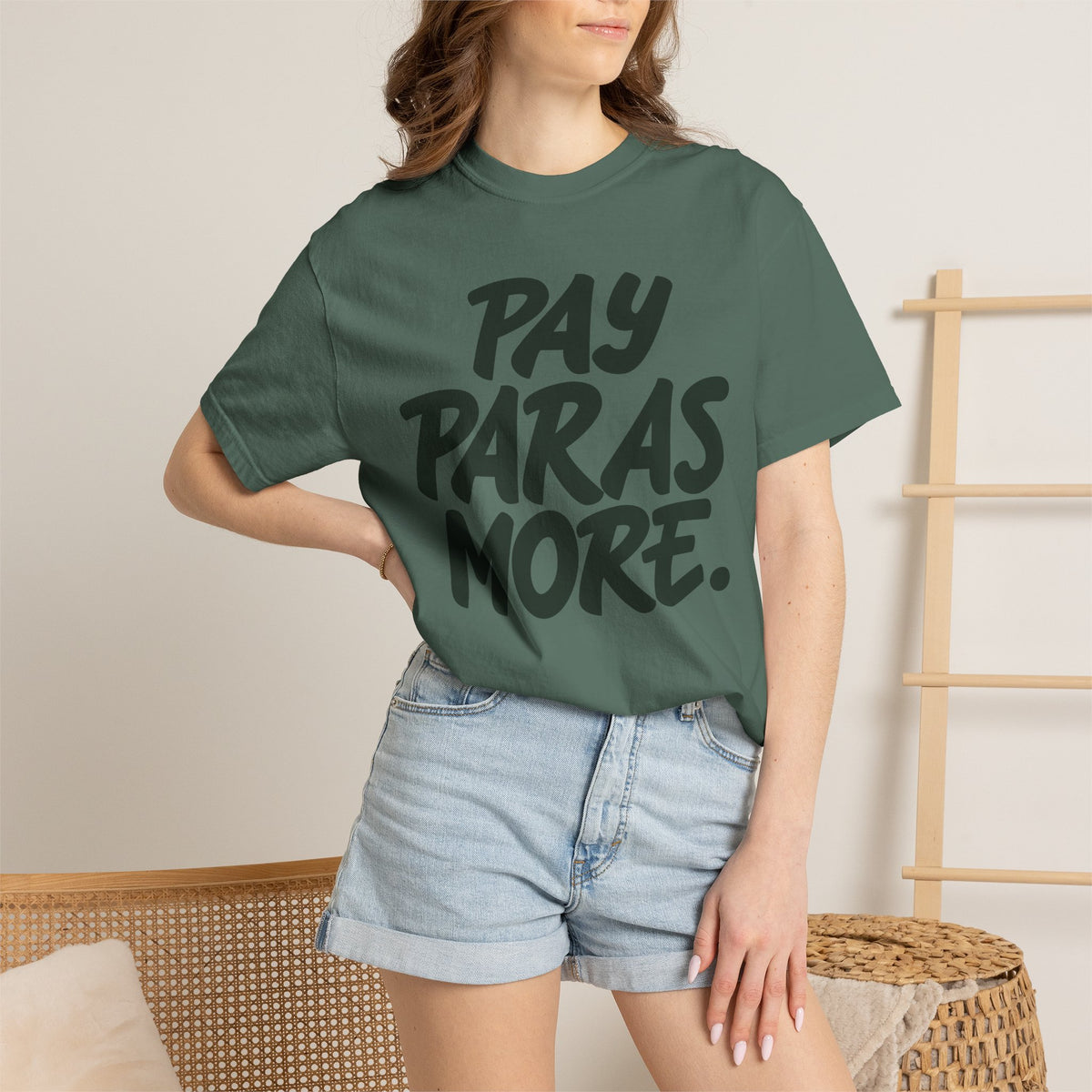 Pay Paras More Unisex Garment-Dyed T-shirt