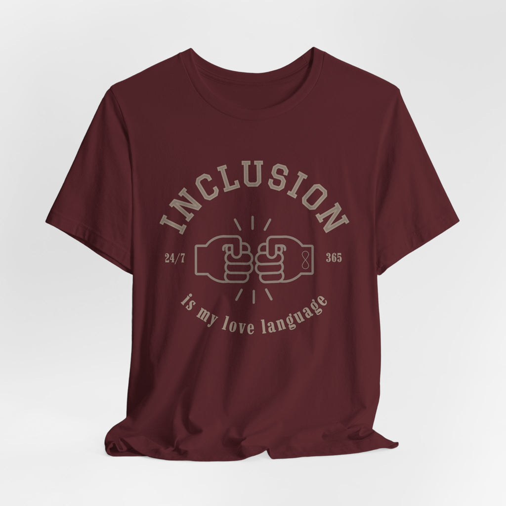 Inclusion Love Language Unisex Jersey Short Sleeve Tee
