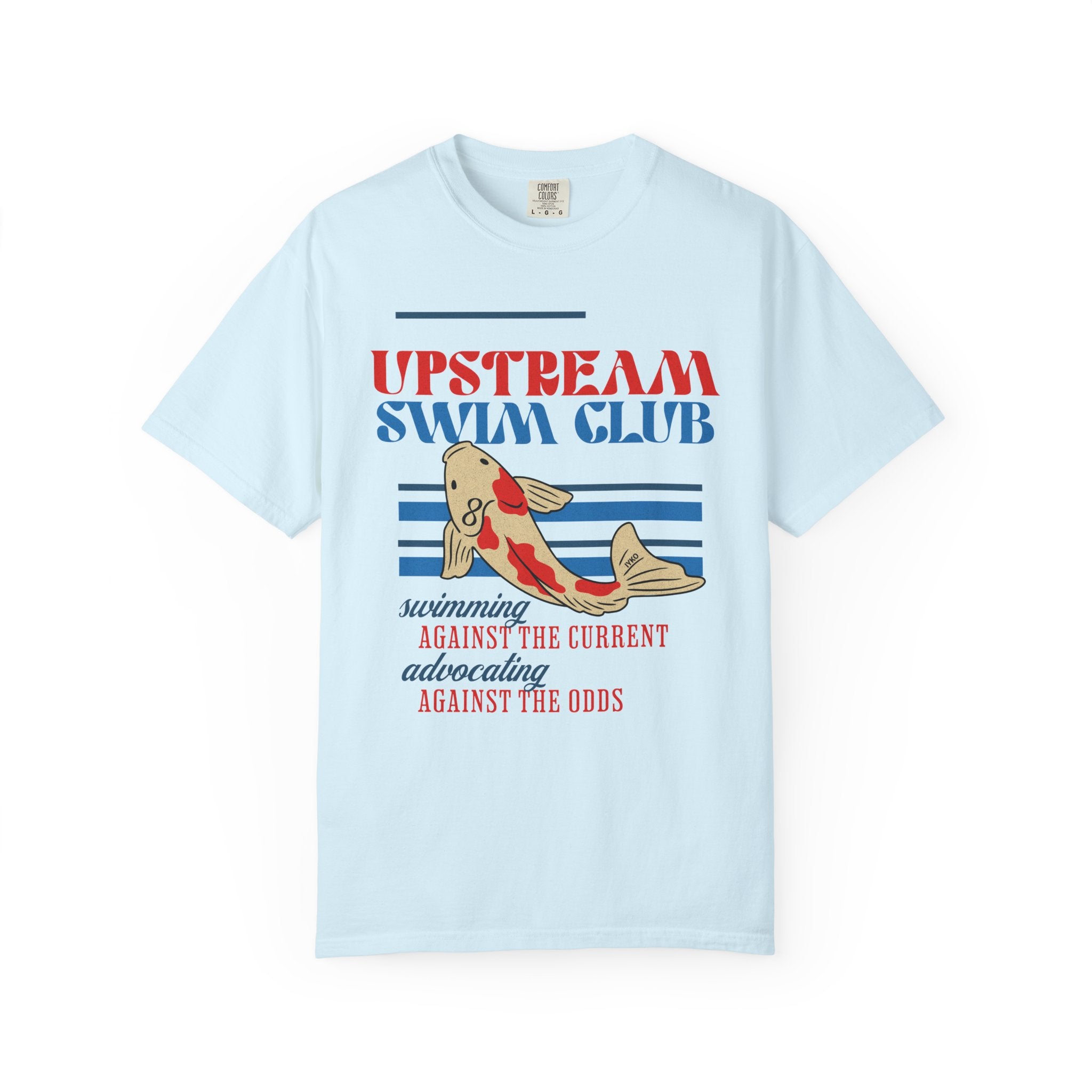 Upstream Swim Club Unisex Garment-Dyed T-shirt
