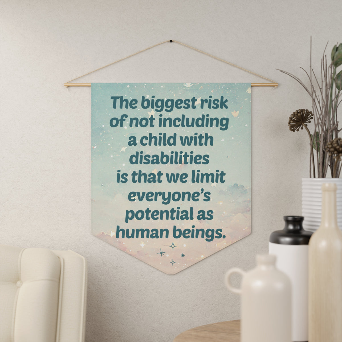 The Biggest Risk 18" x 21" Pennant