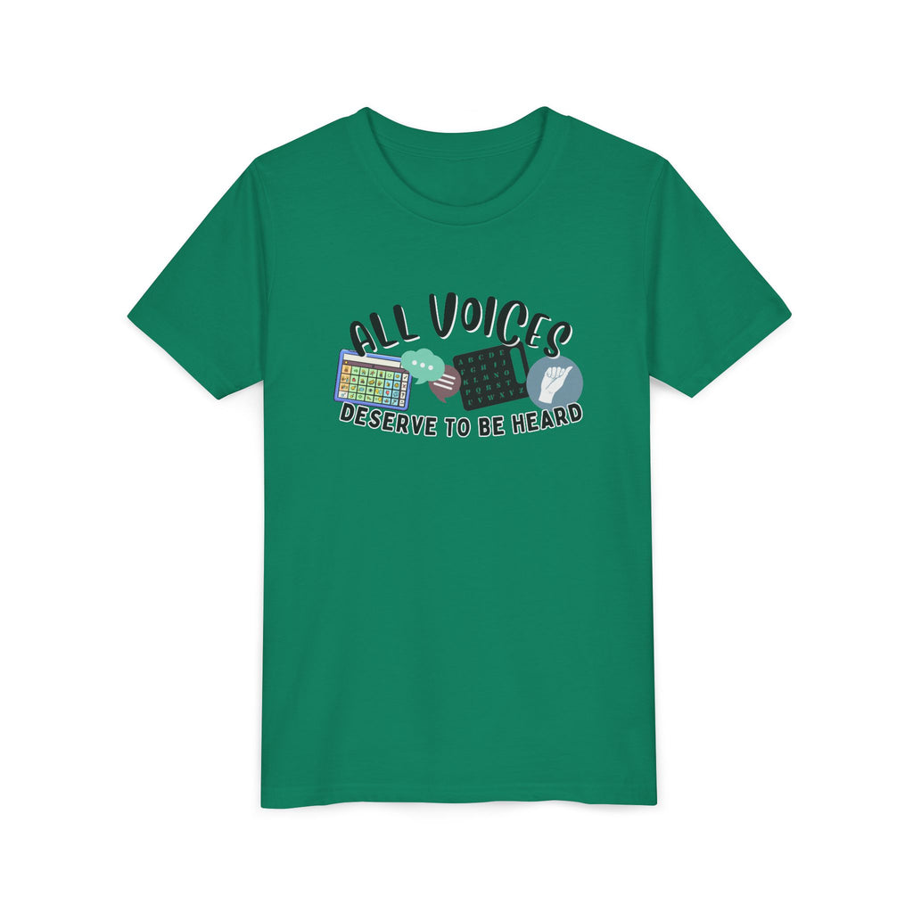 All Voices Deserve To Be Heard Youth Short Sleeve Tee