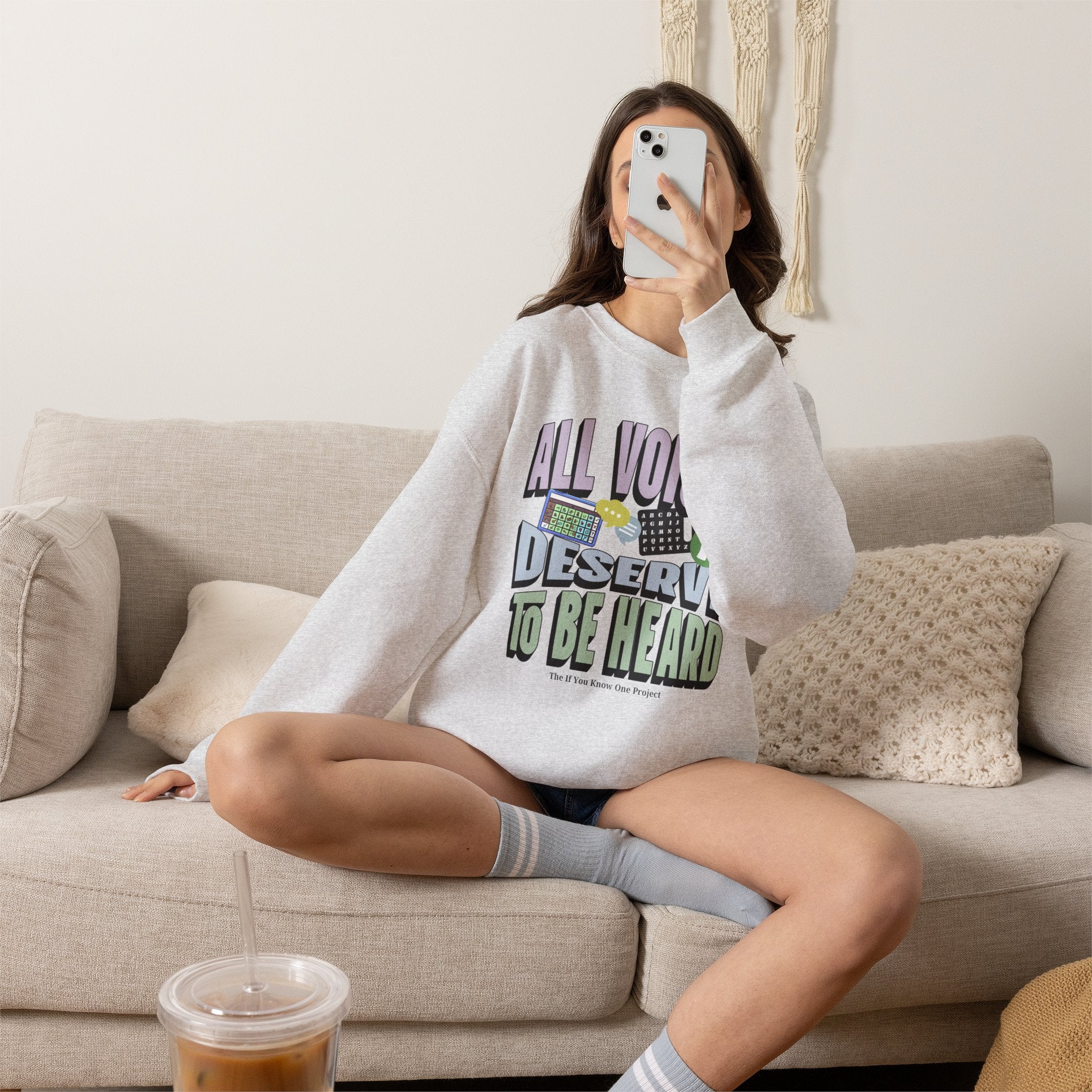 All Voices Deserve To Be Heard Unisex Heavy Blend™ Crewneck Sweatshirt