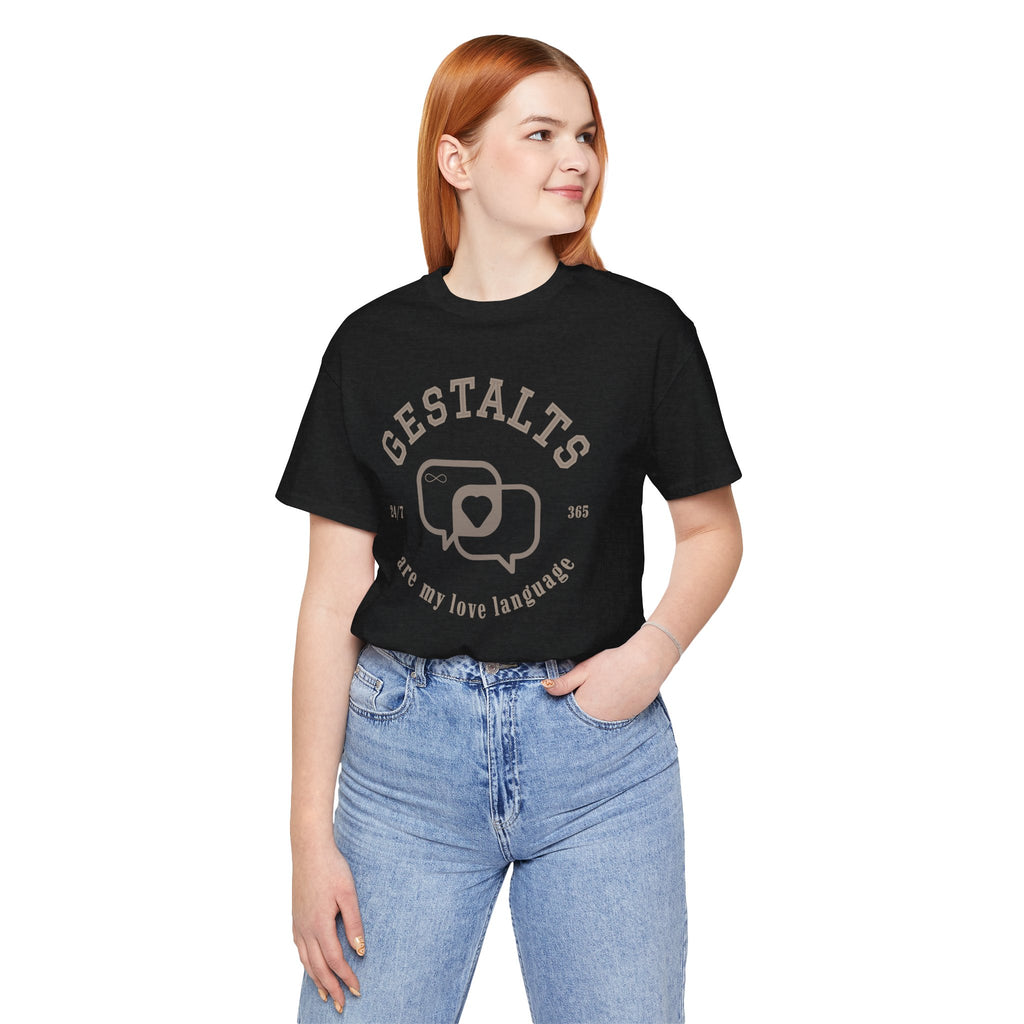 Gestalts Love Language Unisex Jersey Short Sleeve Tee
