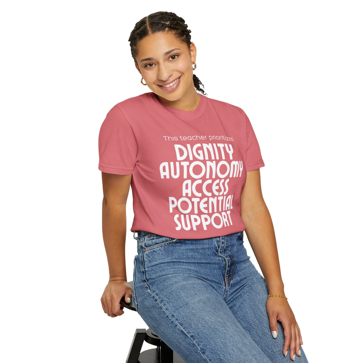 This Teacher Prioritizes Unisex Garment-Dyed T-shirt