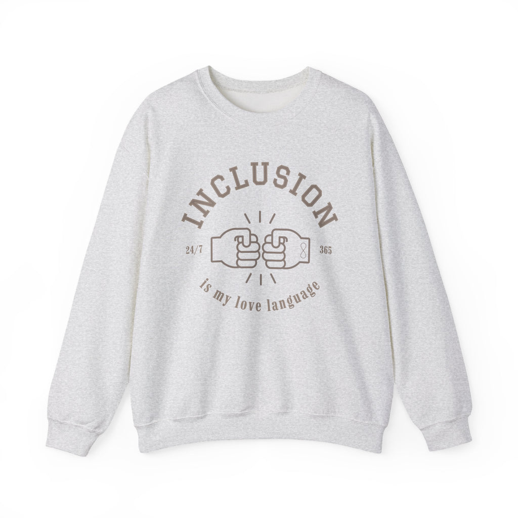 Inclusion Love Language Unisex Crewneck Sweatshirt