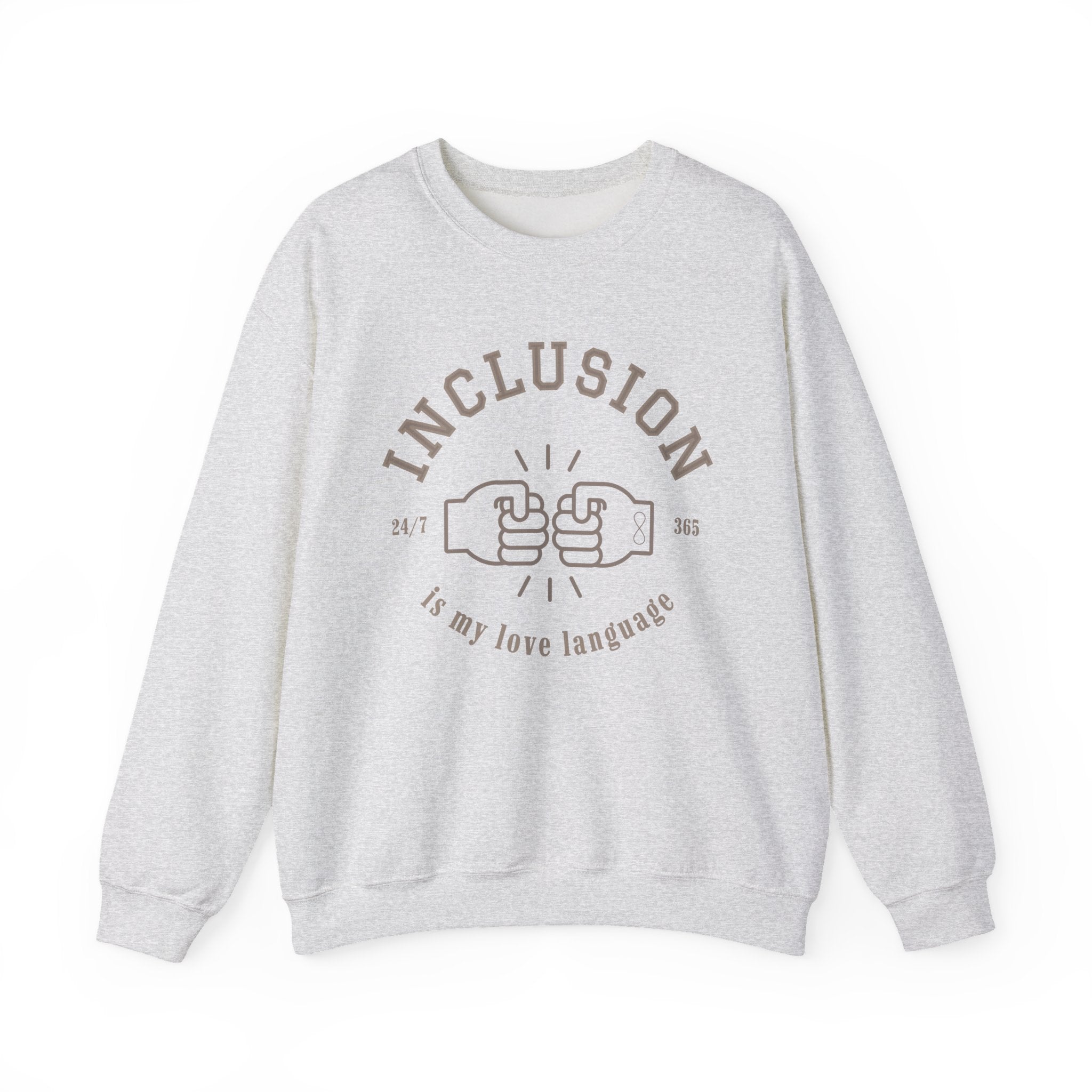 Inclusion Love Language Unisex Crewneck Sweatshirt