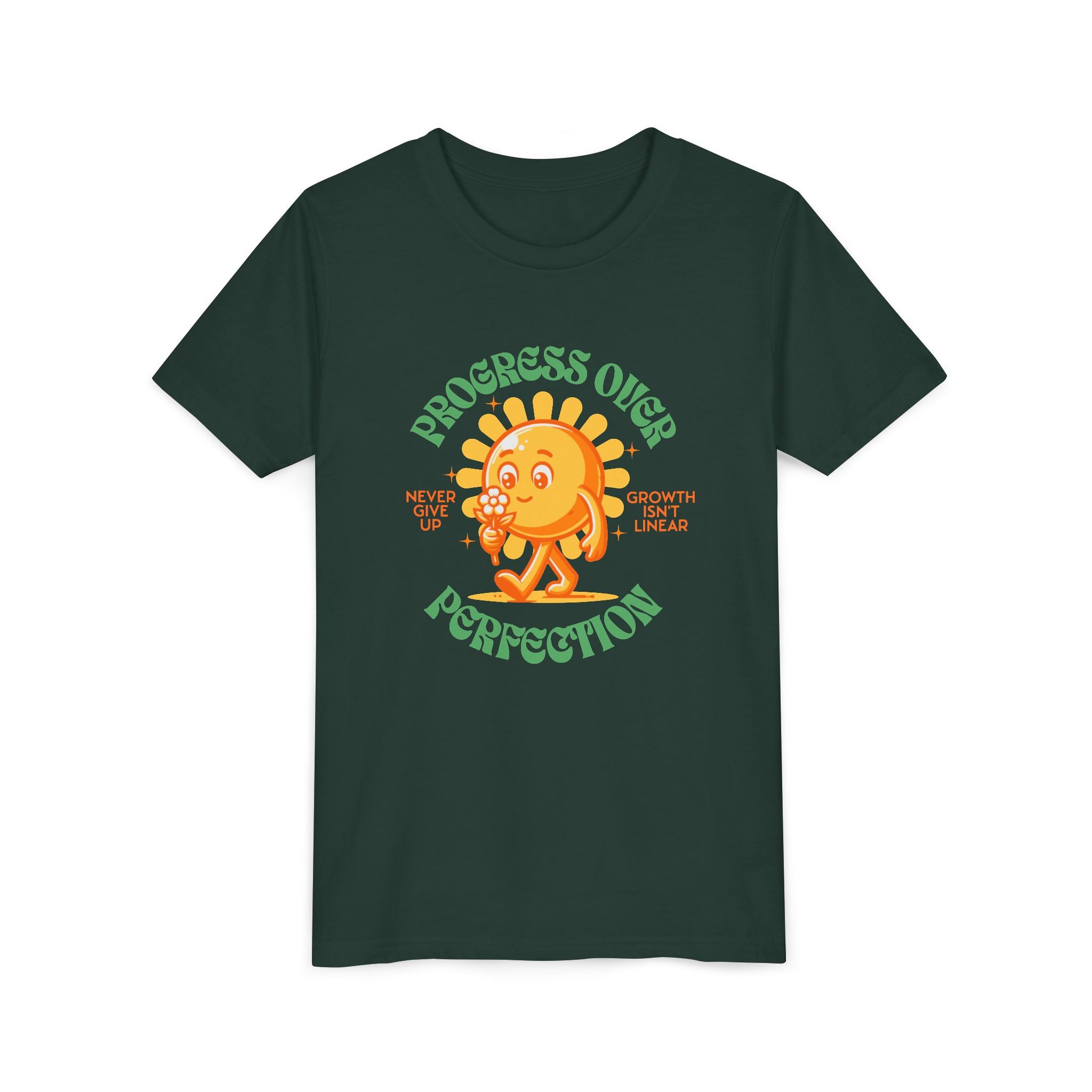 Progress Over Perfection Youth Short Sleeve Tee