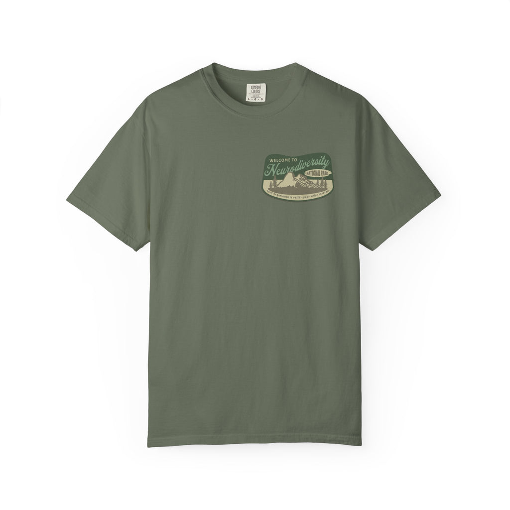 Neurodiversity National Park Unisex Garment-Dyed T-shirt
