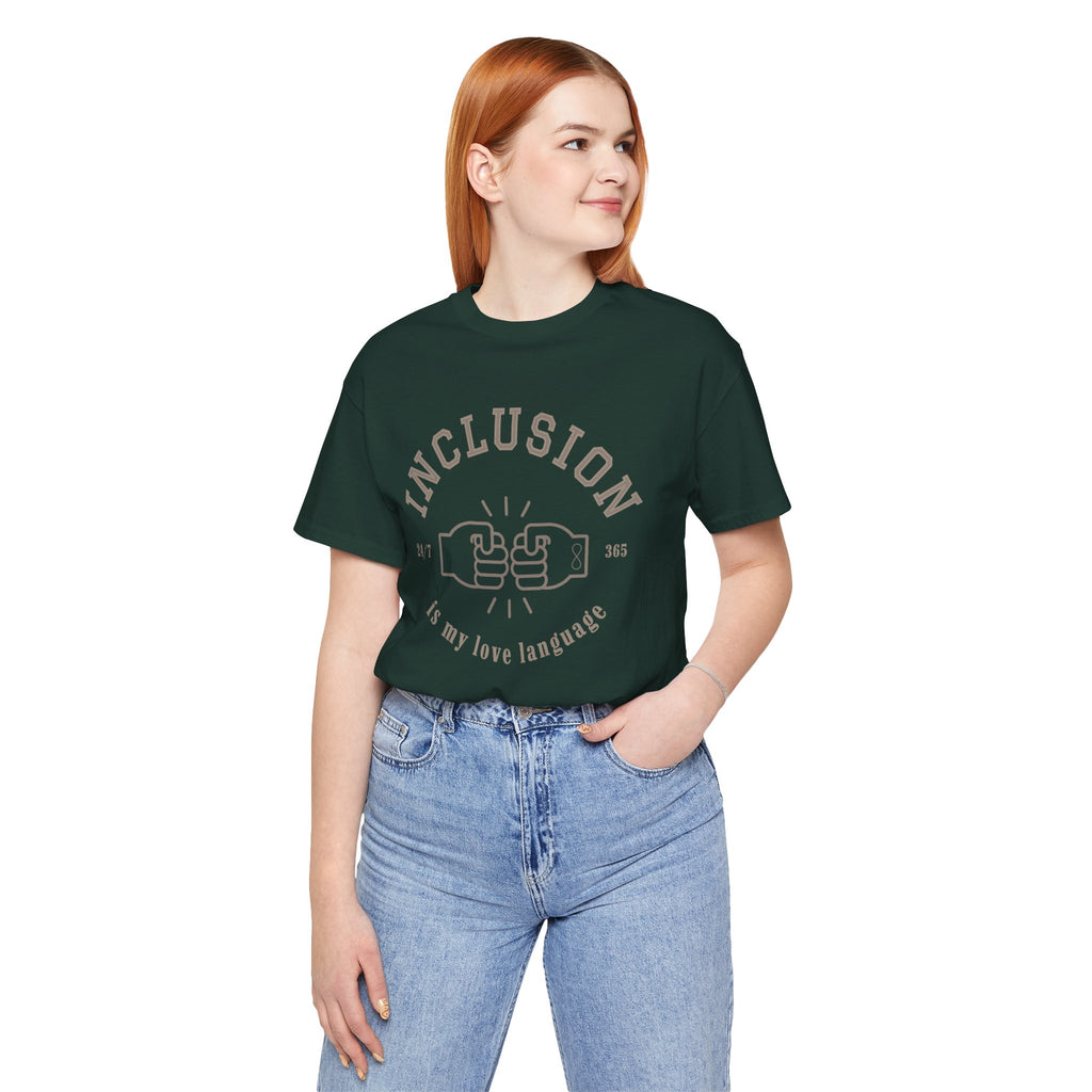 Inclusion Love Language Unisex Jersey Short Sleeve Tee