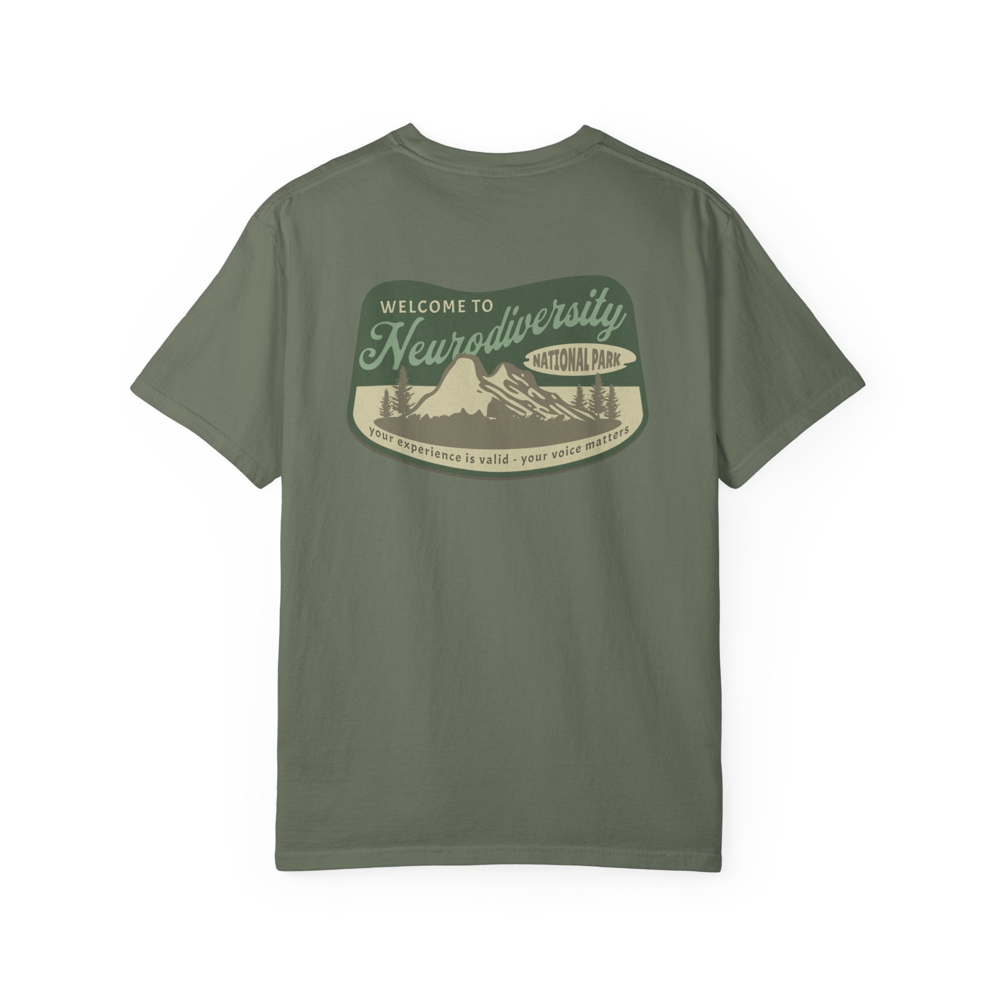 Neurodiversity National Park Unisex Garment-Dyed T-shirt