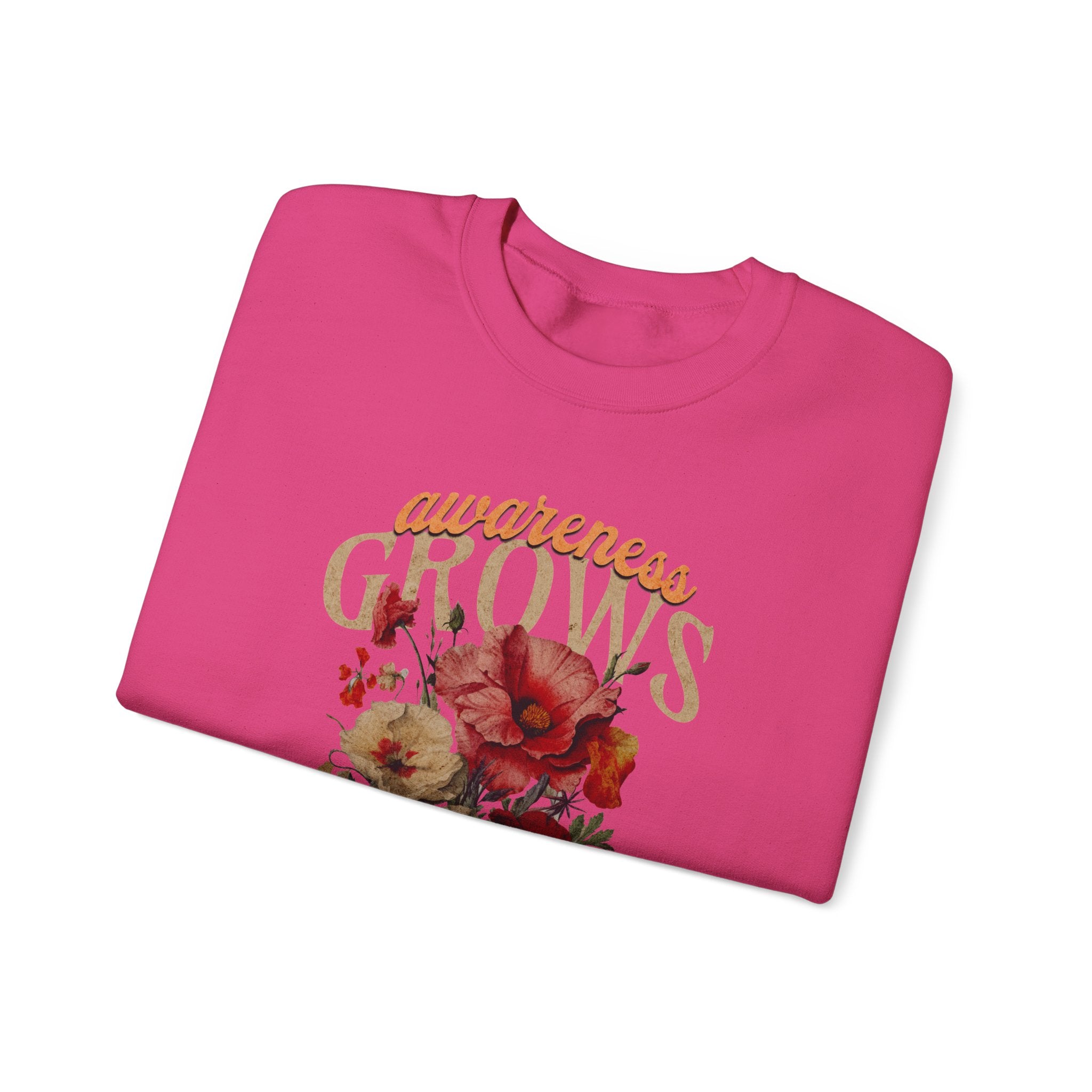 Awareness Grows Acceptance Flourishes Unisex Crewneck Sweatshirt