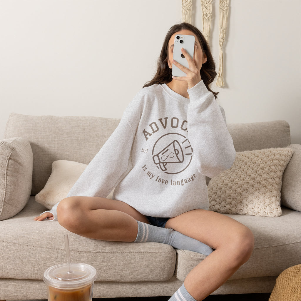 Advocacy Love Language Unisex Crewneck Sweatshirt