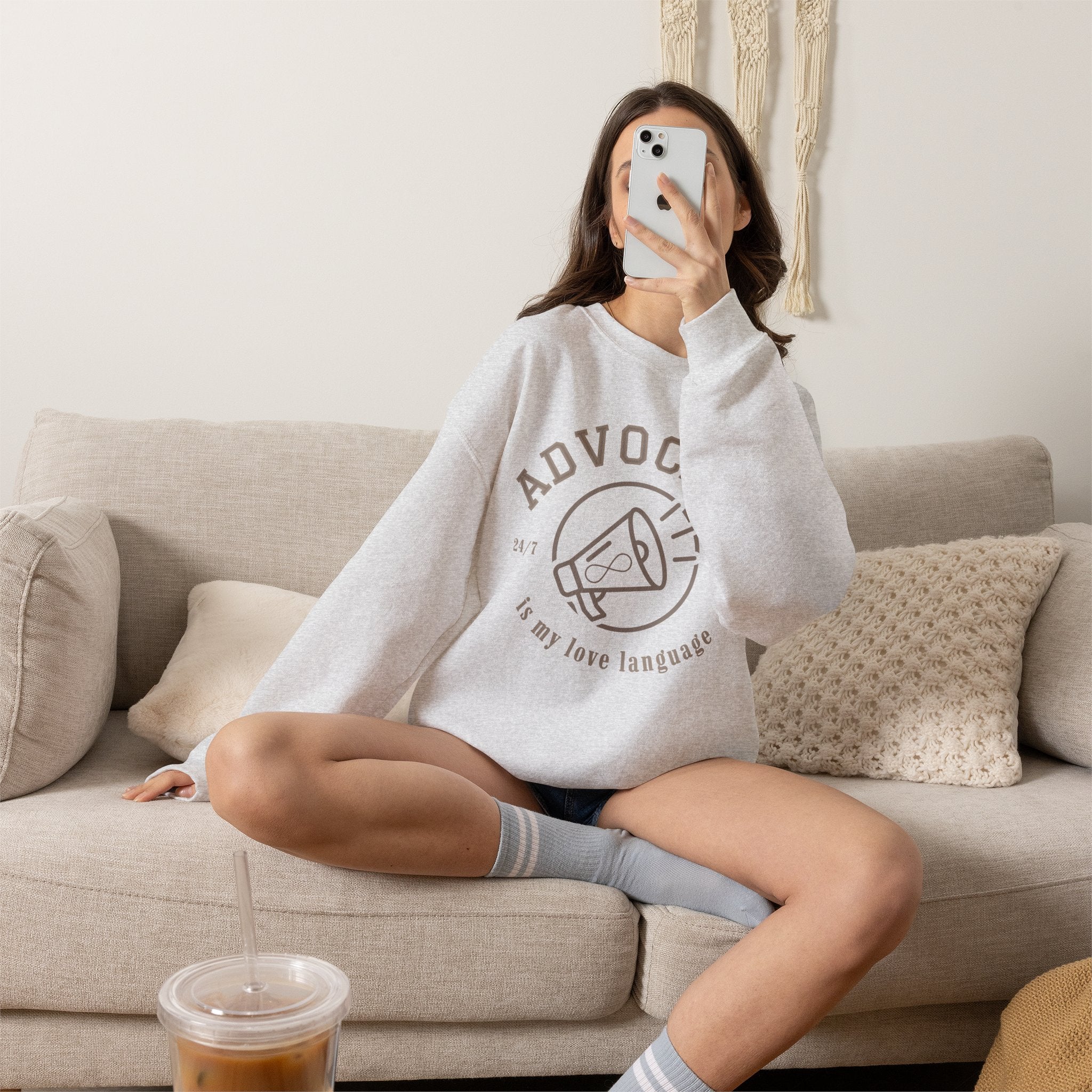 Advocacy Love Language Unisex Crewneck Sweatshirt