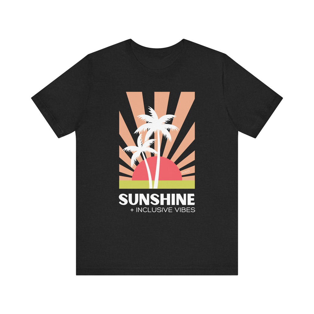 Sunshine and Inclusive Vibes Unisex Jersey Short Sleeve Tee